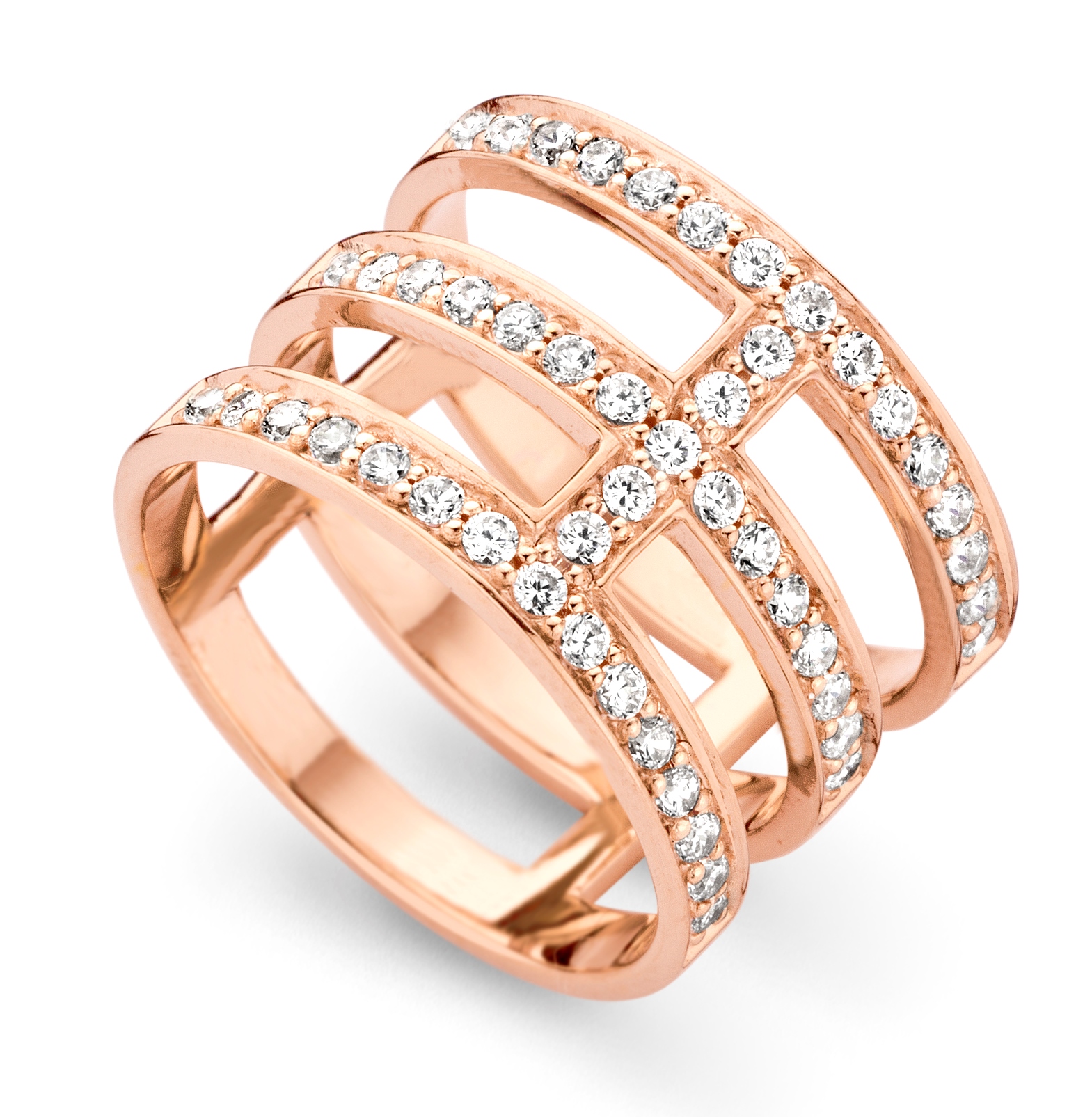 Thumbnail - Orphelia Damen-Ring Sterling-Silber 925 – Rosé ZR-7125/RG