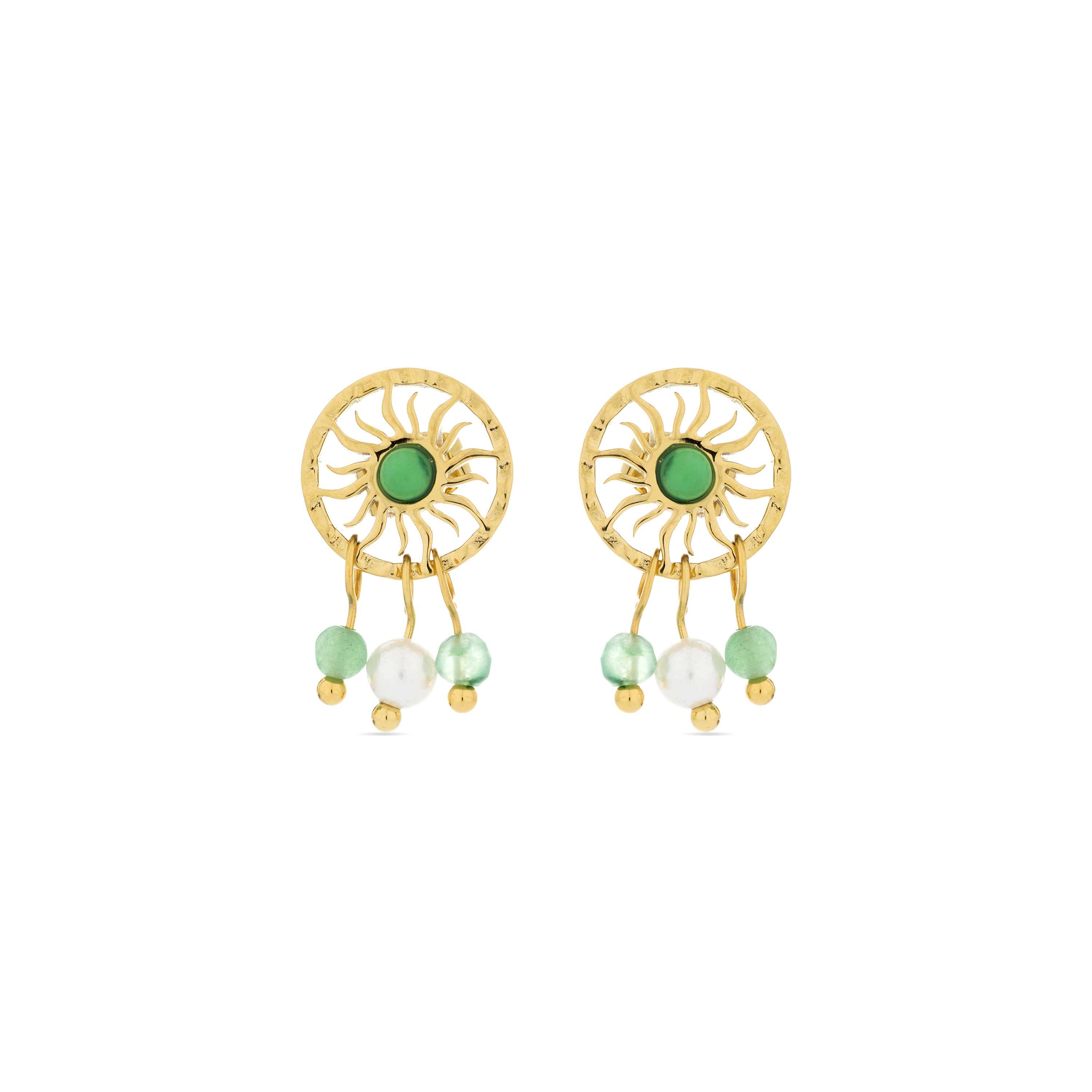 Thumbnail - Luxenter Besya-Ohrring aus 18 Karat Gelbgold