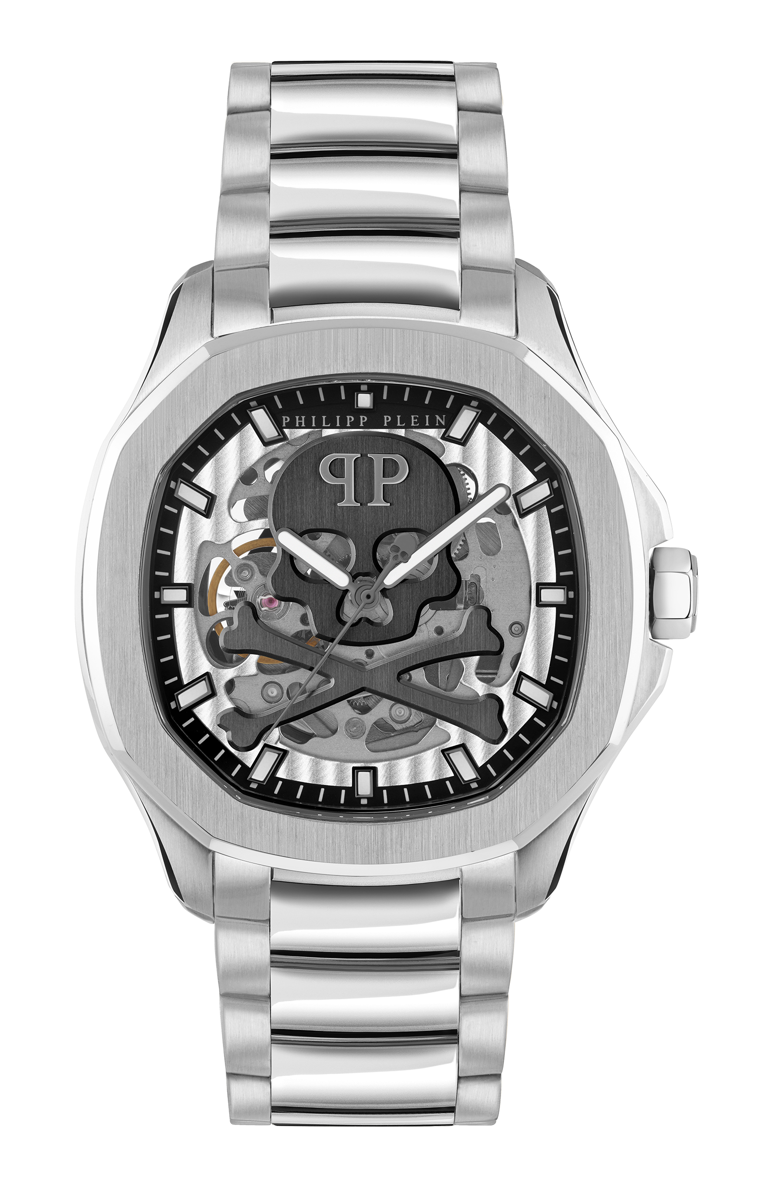 Thumbnail - Philipp Plein $keleton $pectre Silber Herren Armbanduhr PWRAA0223