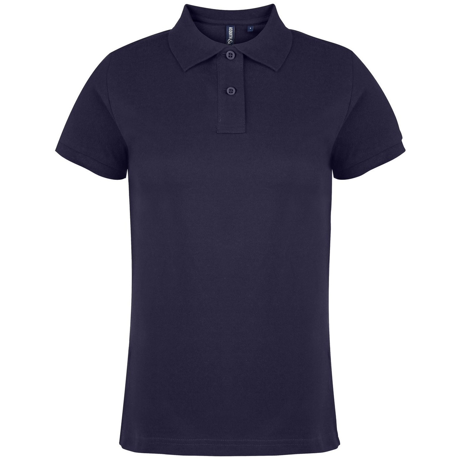 Thumbnail - Asquith & Fox - Unifarbenes Poloshirt - Damen (Marineblau)