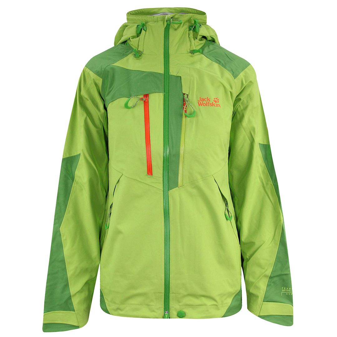 Thumbnail - Jack Wolfskin Hyproof Alpine Trek Womens Green Jacke