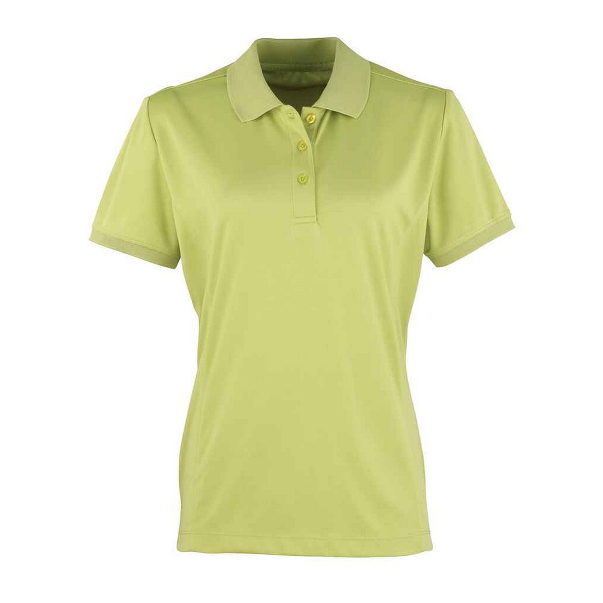 Thumbnail - Premier - "Coolchecker" Poloshirt für Damen (Limone)