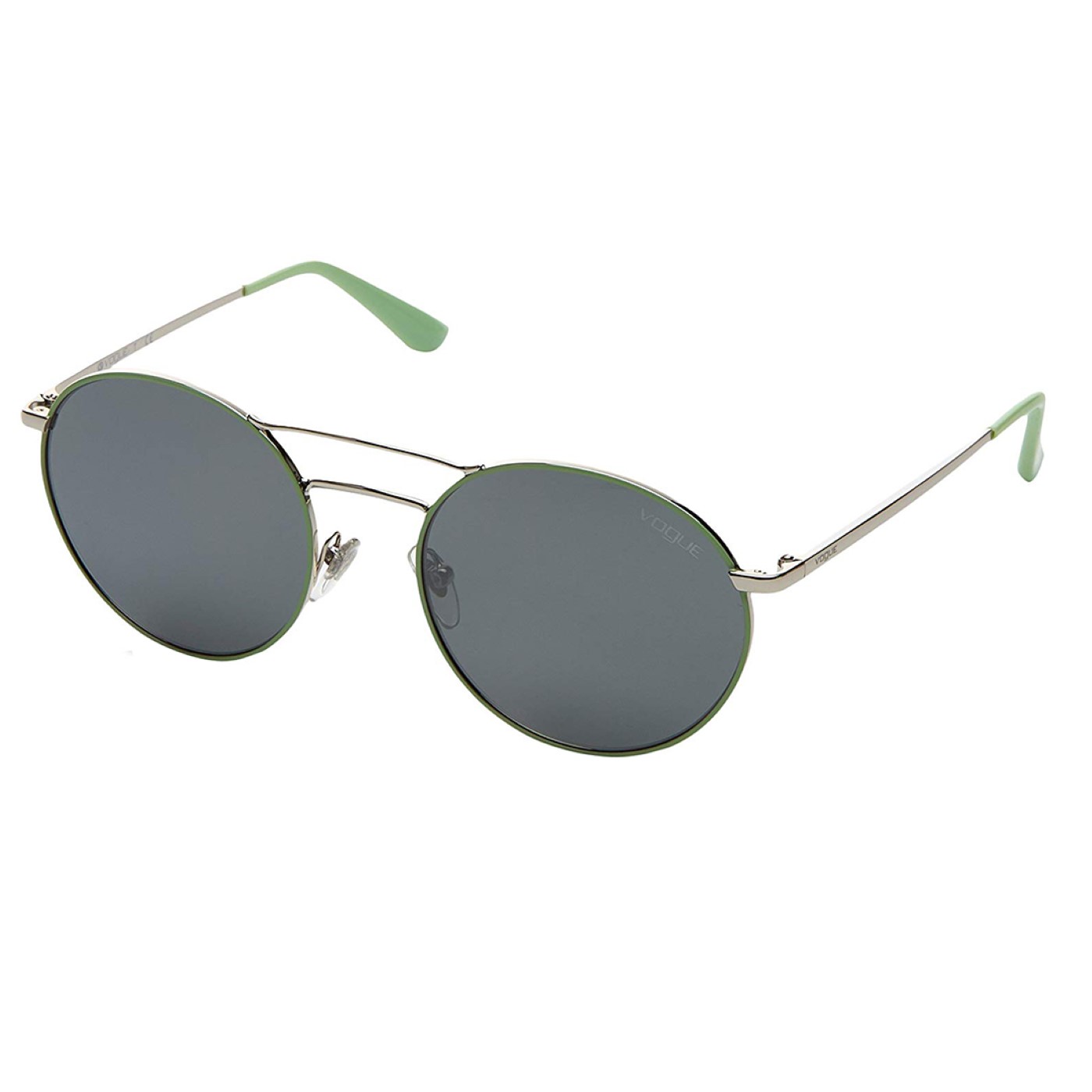 Thumbnail - Damen-Sonnenbrille in runder Form aus Metall VO4061