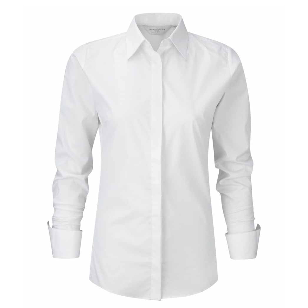 Russell Collection - "Ultimate" Hemd für Damen Langärmlig ()