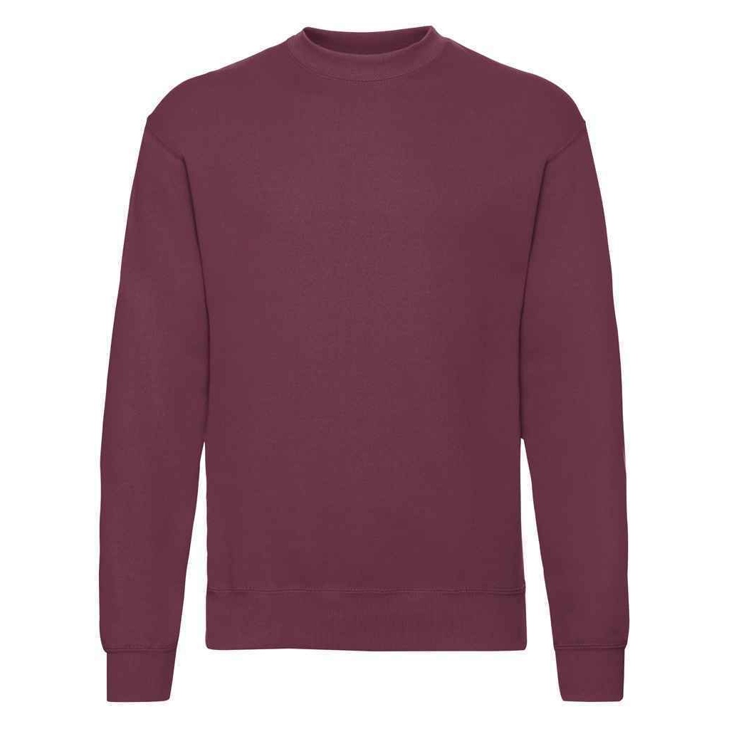 Thumbnail - Fruit of the Loom Unisex Erwachsene Classic Drop Shoulder Sweatshirt (Burgund)