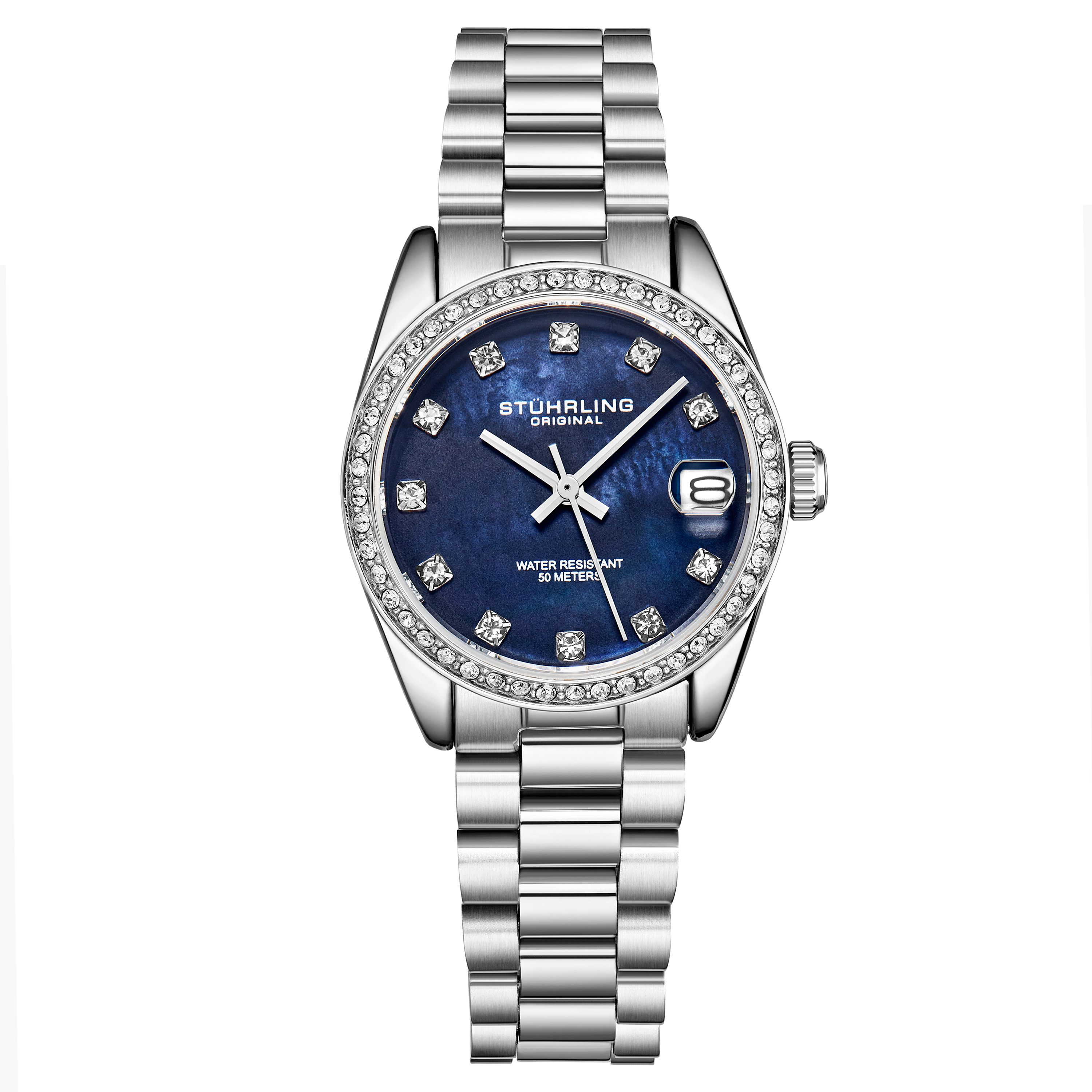 Stührling Womens Lineage 3936 Quartz 31mm Fashion - Silver - One Size