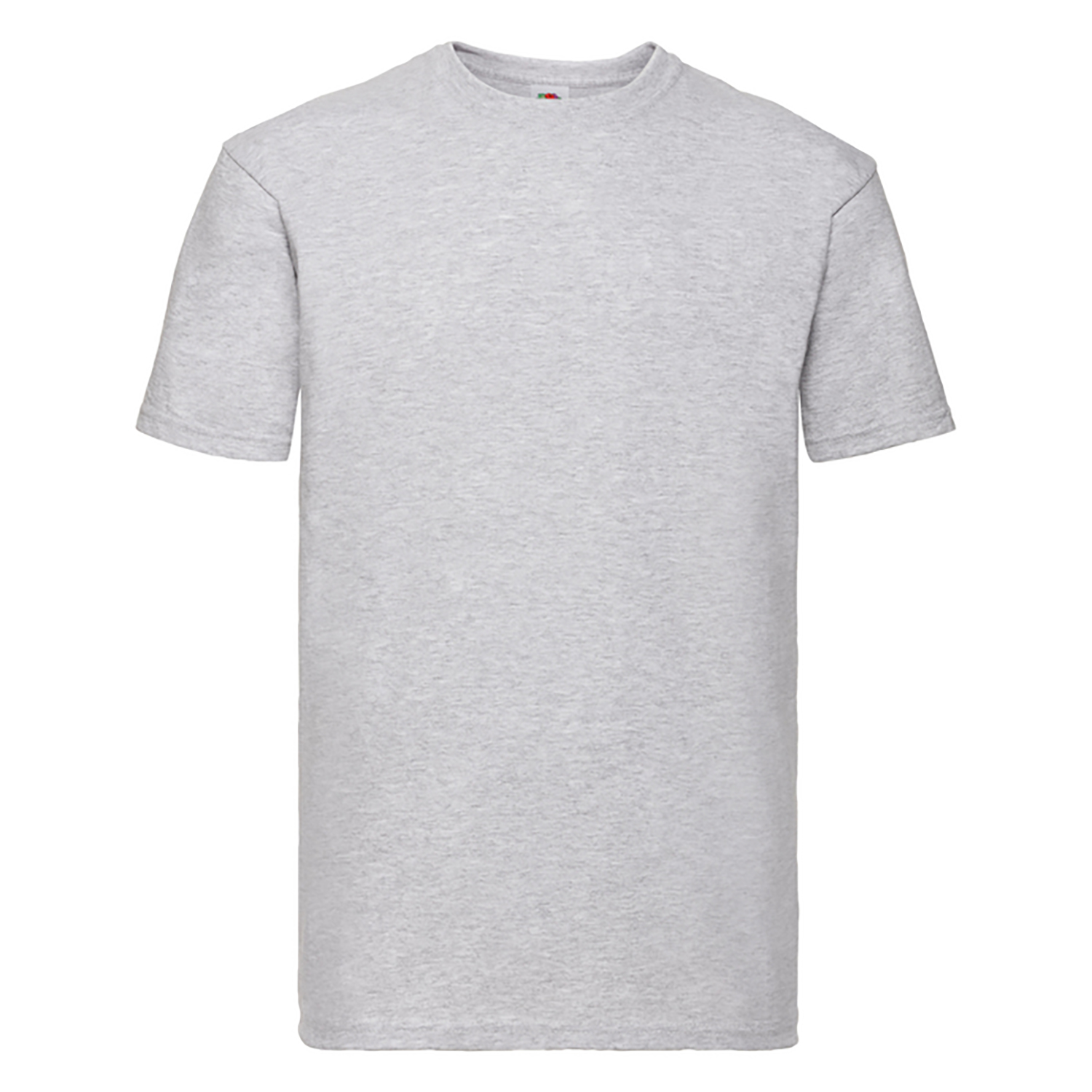Thumbnail - Fruit Of The Loom Herren Super Premium Kurzarm T-Shirt mit Rundhalsausschnitt (Heather Grey)