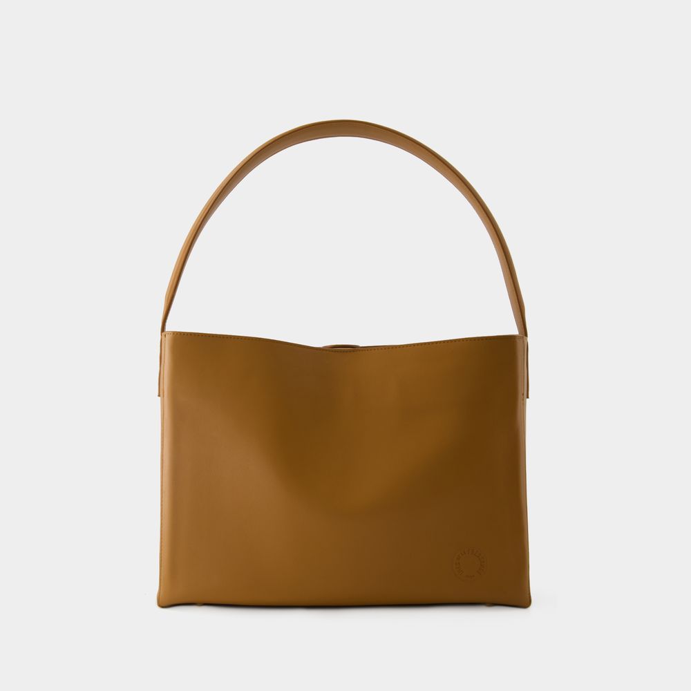Leonore L Schultertasche - Ines de la Fressange - Leder - Camel