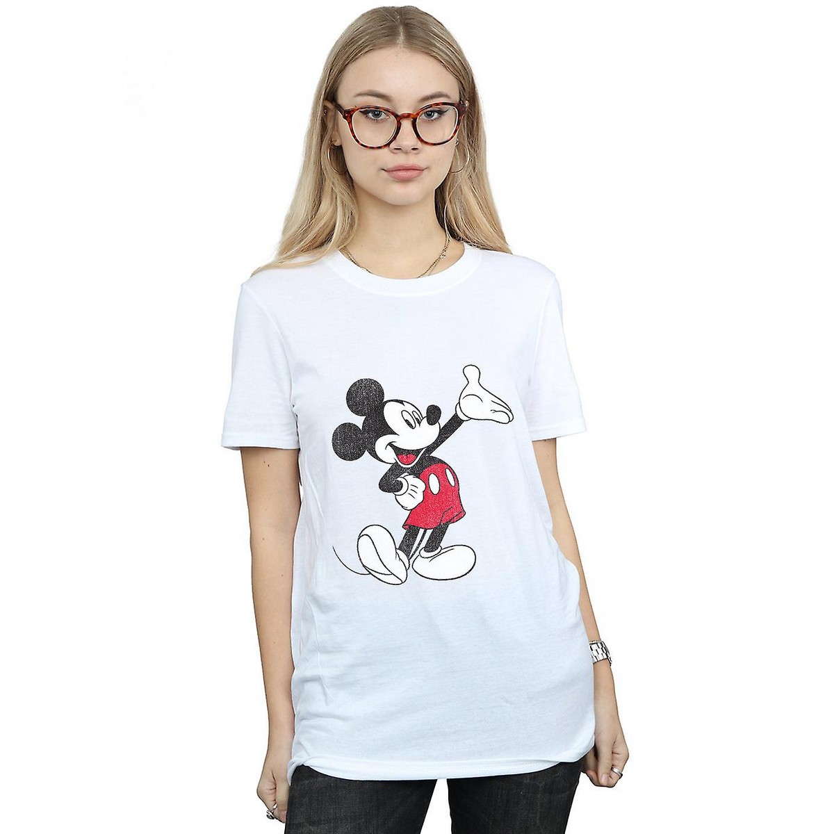 Thumbnail - Disney - "Traditional Wave" T-Shirt für Damen (Weiß)