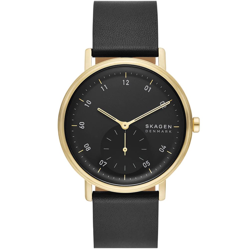 Thumbnail - Skagen Kuppel Schwarz Herren Armbanduhr SKW6896