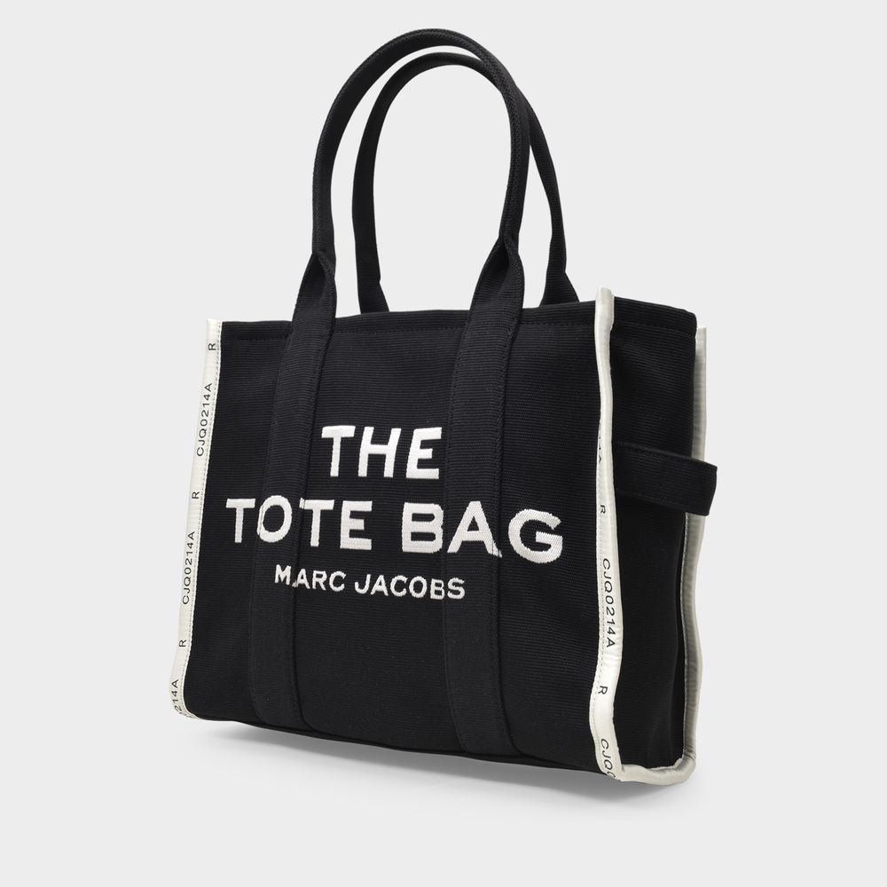 The Large Tote Bag i svart canvas 2