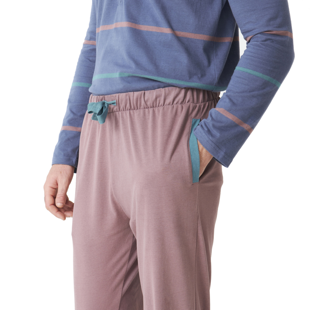 J & J Brothers Långärmad pyjamas för män JJBDP5500 herr – bild 2