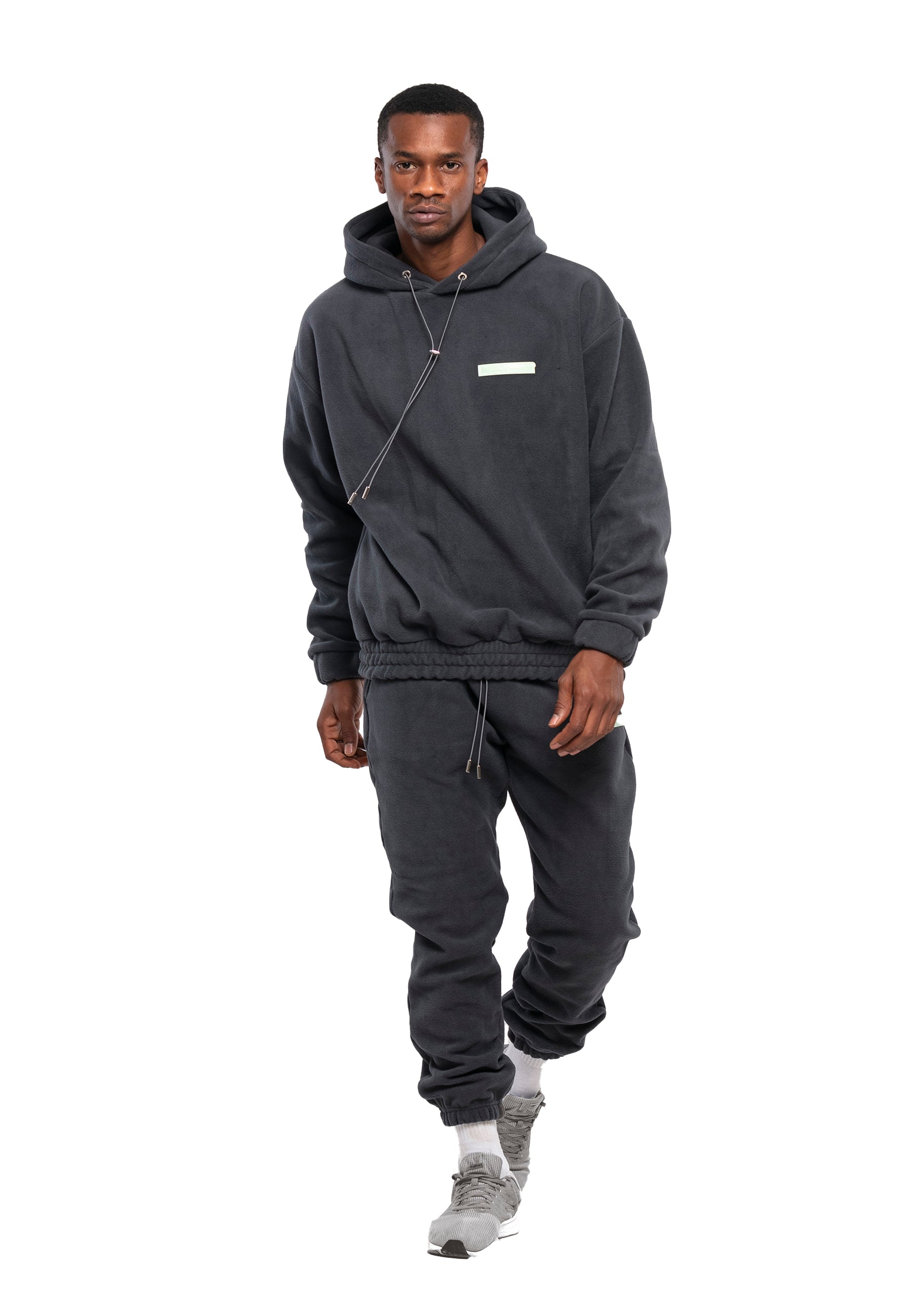 Thumbnail - Tom Barron Oversize Fleece-Trainingsanzug-Set für Herren