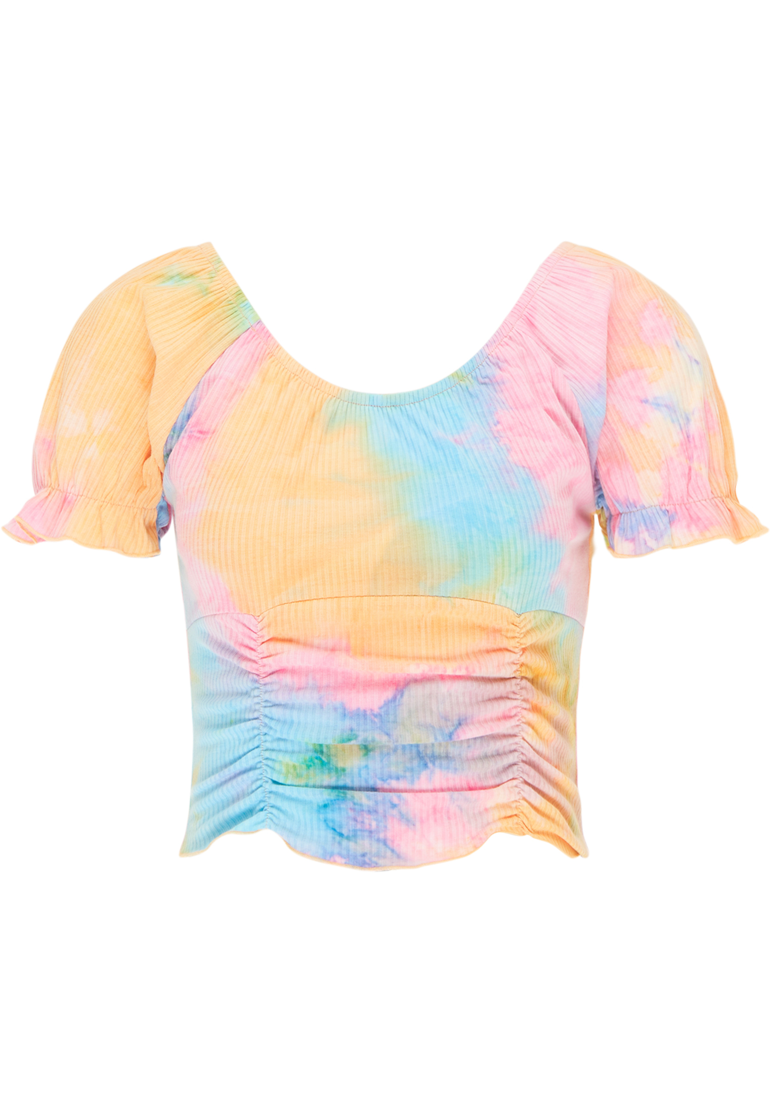 Thumbnail - Mymo T-Shirt Damen Blau Mehrfarbig