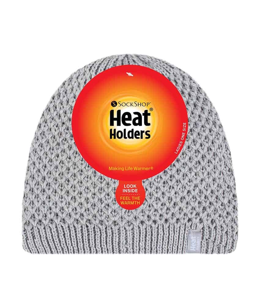 Heat Holders Stickad, fleecefodrad, varm och termisk mössa för damer – bild 2