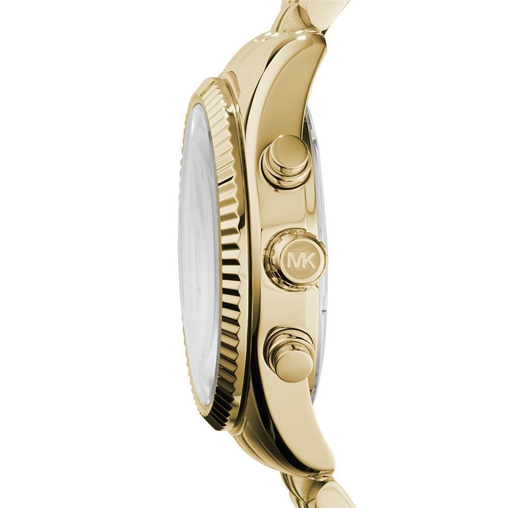 Michael Kors MK5556 Lexington Chronograph Champagne Dial Gold Pvd Damklocka – bild 2