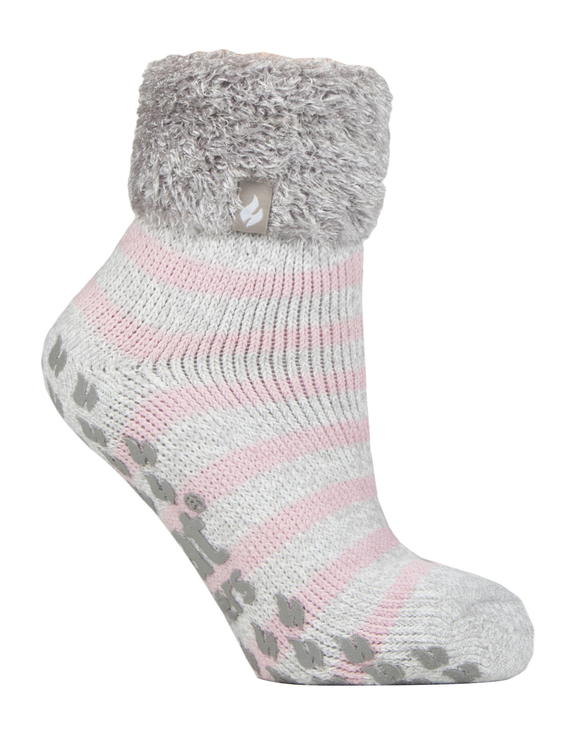 Thumbnail - Heat Holders rutschfeste, flauschige Thermo-Slipper-Socken für Damen