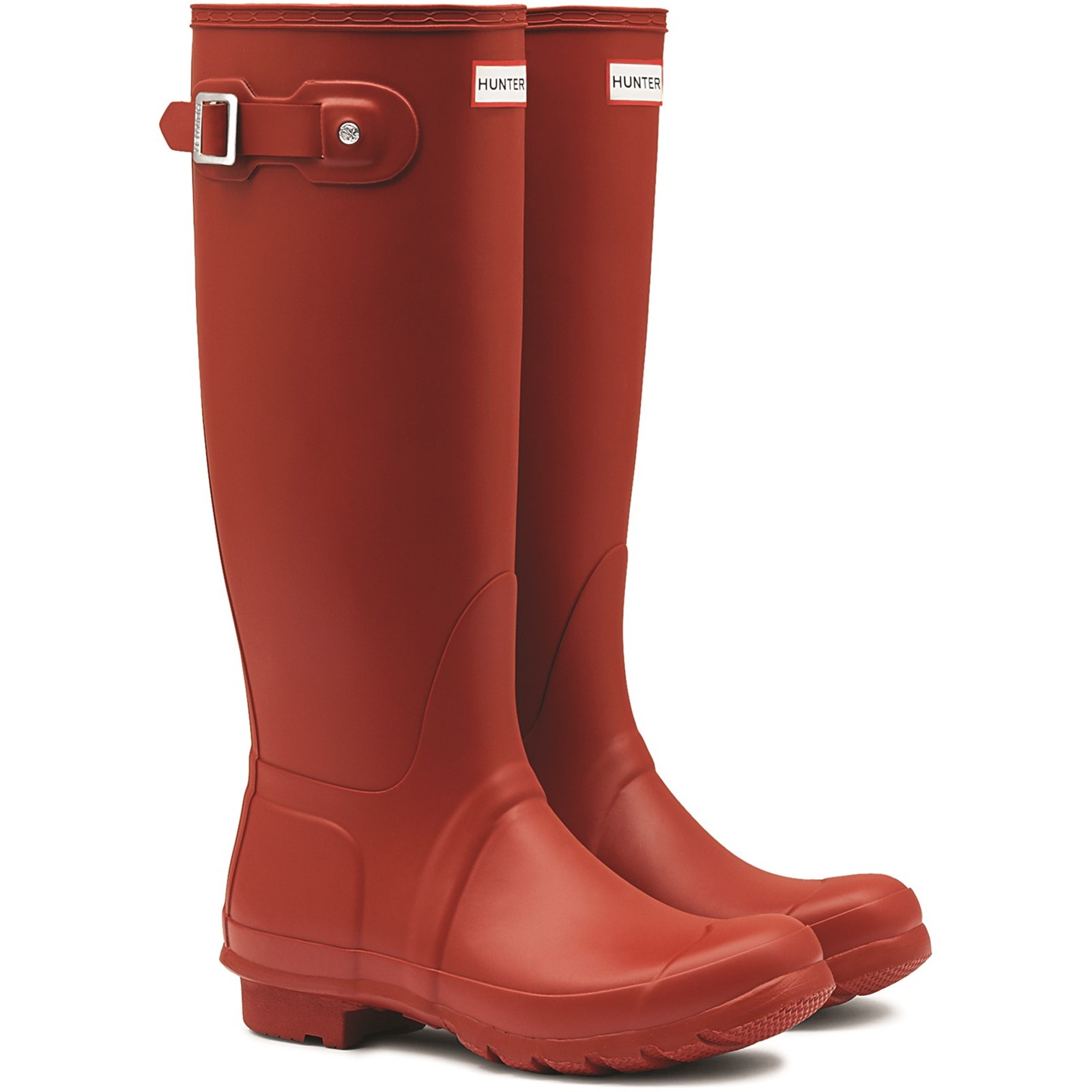 Hunter Womens Original Tall Wellington Boots – Red – Size UK 3