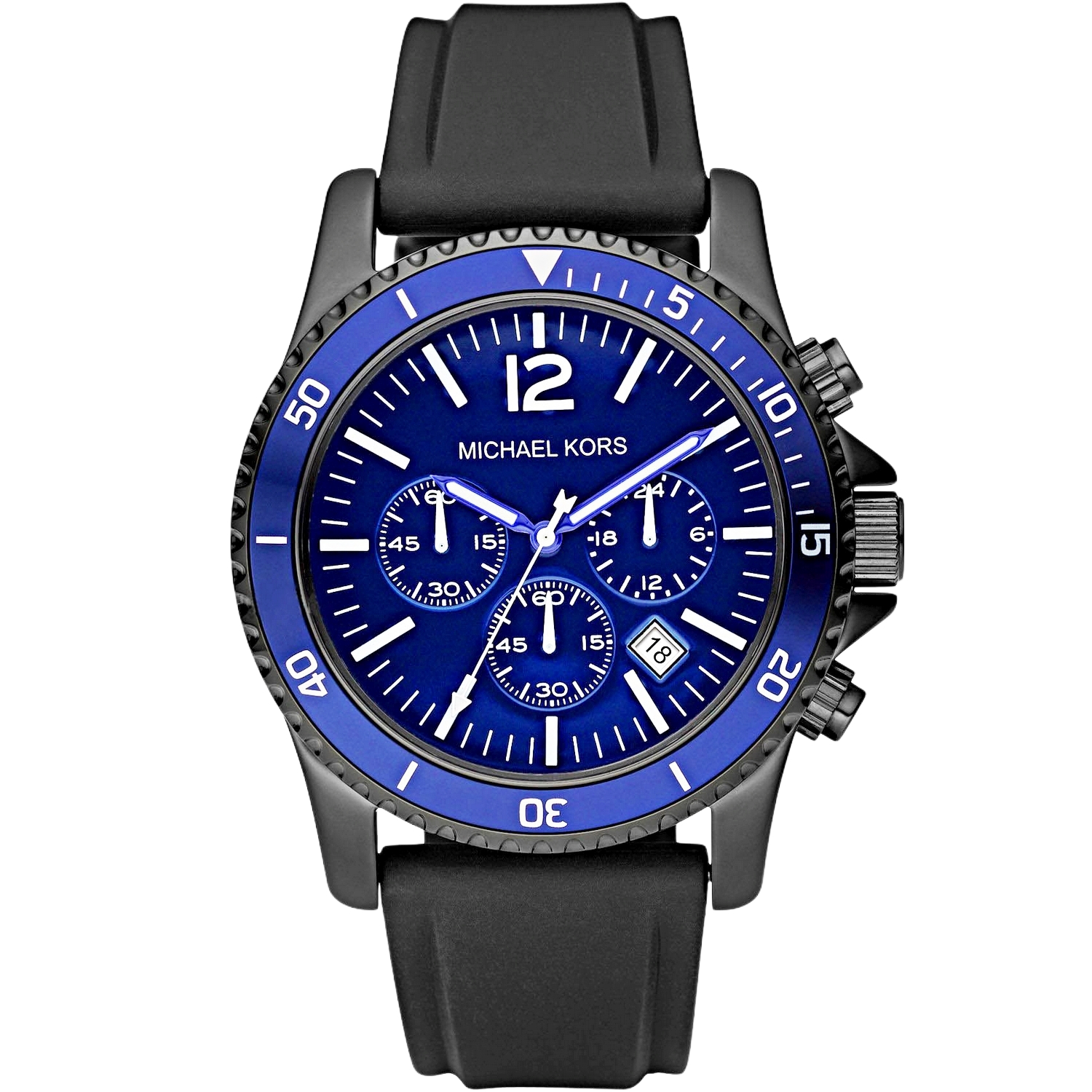 Thumbnail - Michael Kors Herrenuhr Quartz Schwarz Blau