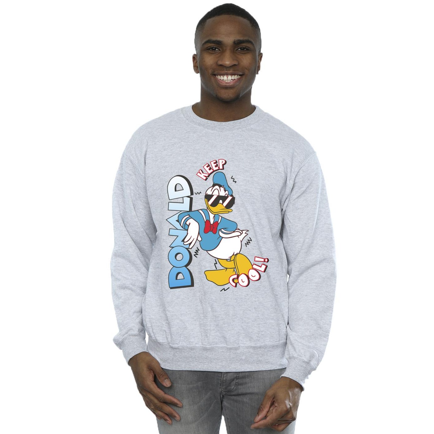 Disney Mens Donald Duck Cool Sweatshirt (Sports Grey) herr – bild 2