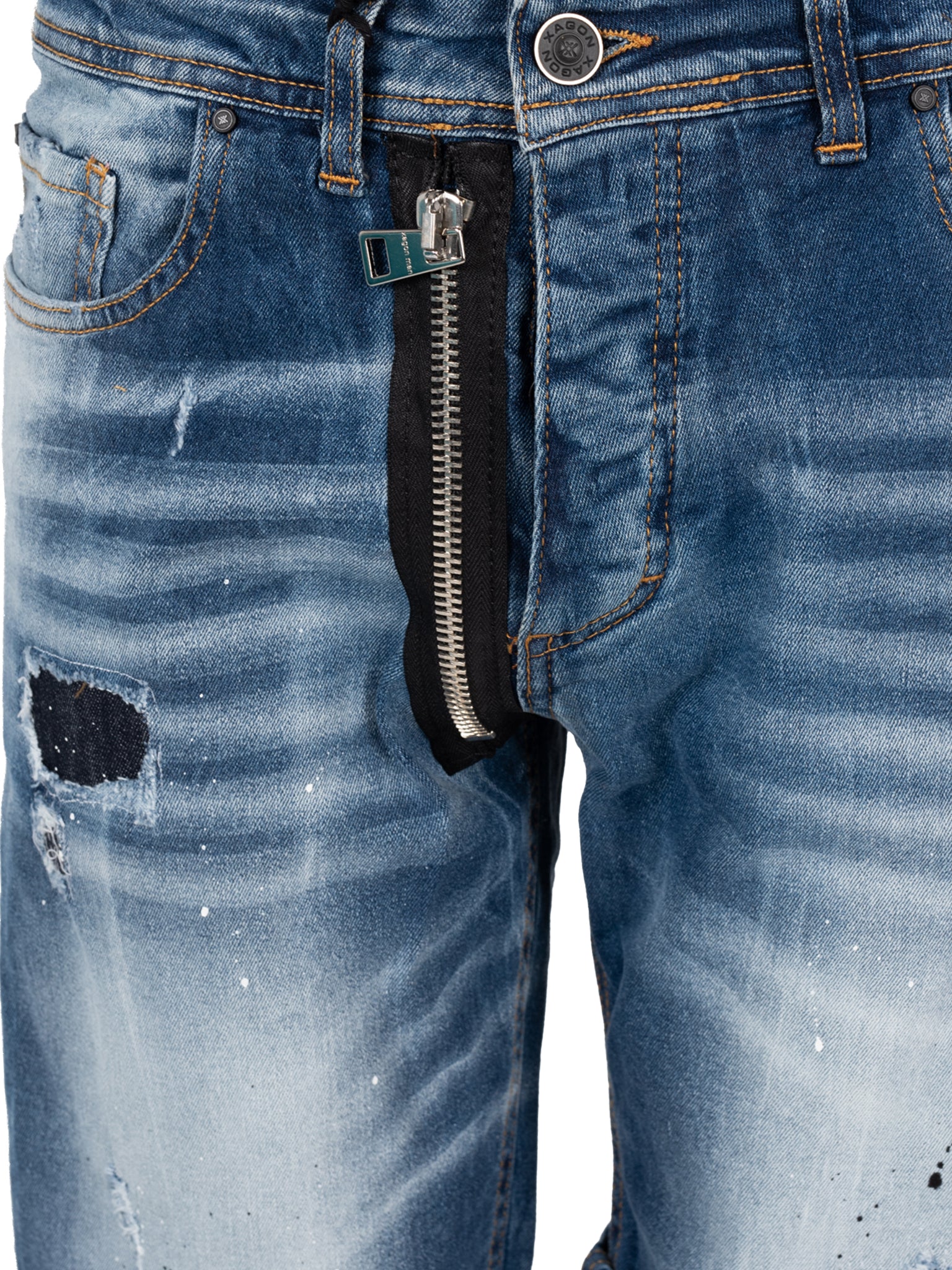 Xagon Man Xagon Shorts Jeansshorts Herr – bild 2
