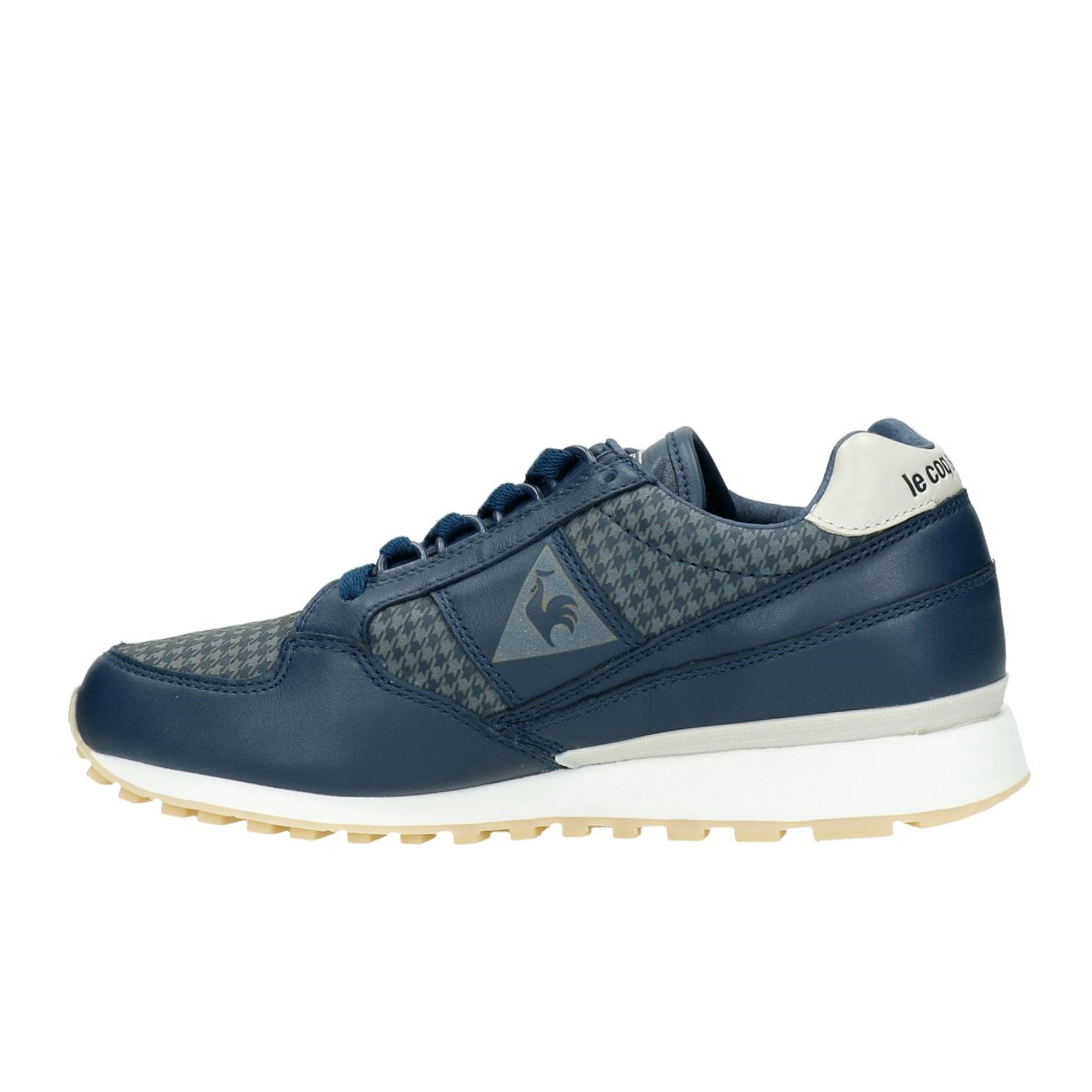 Le Coq Sportif Eclat Houndstooth Mens Navy Trainers sneakers herr – bild 2