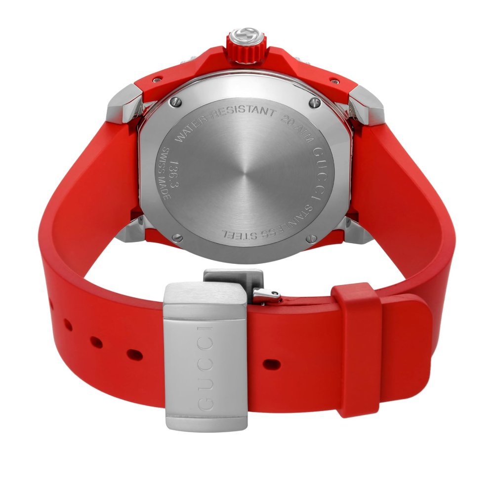 Gucci YA136315 Dive Red Tiger Head Dial herrklocka – bild 2