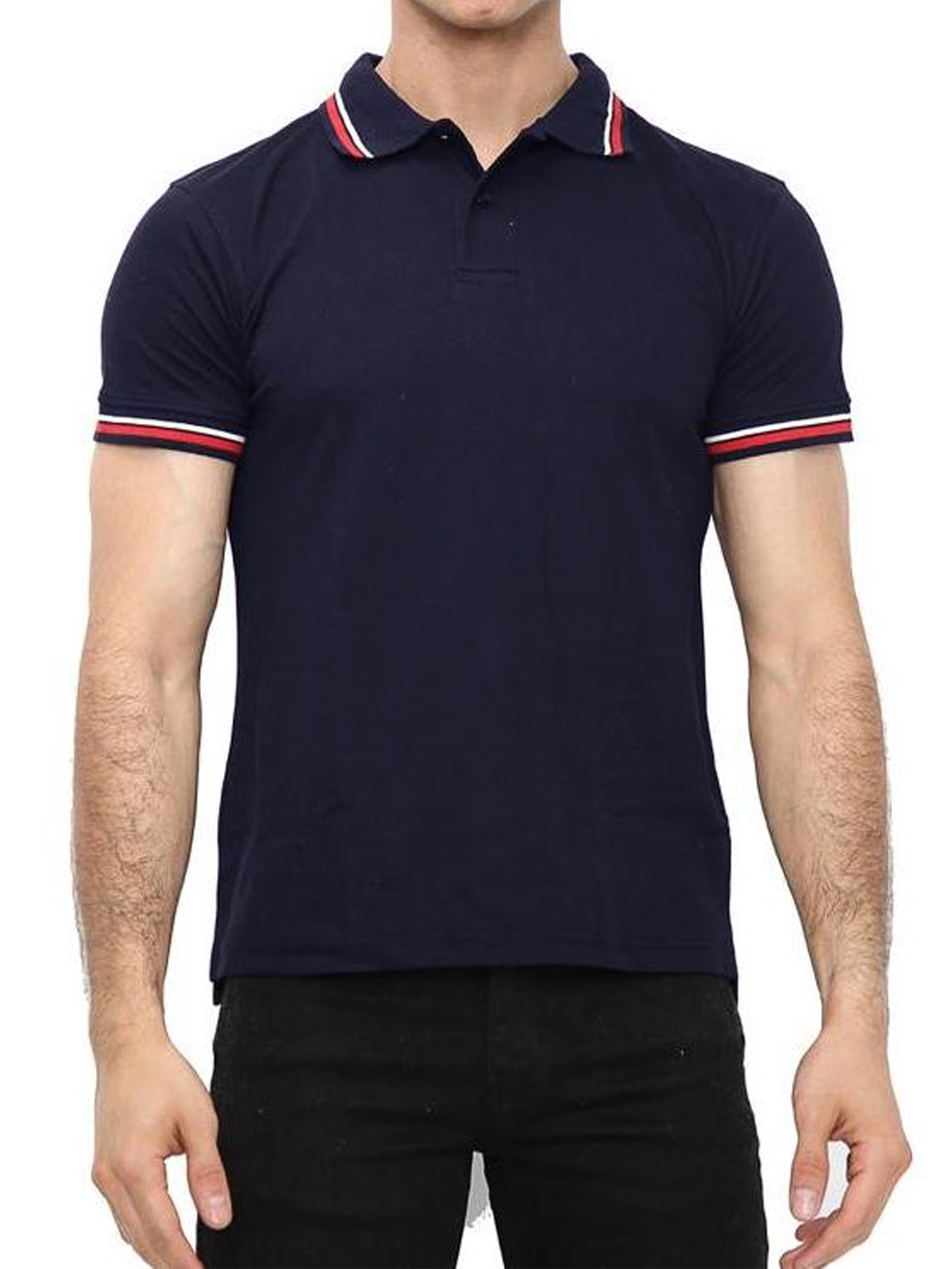 Thumbnail - Kruze By Enzo | Herren Kurzarm-Poloshirts - Navy