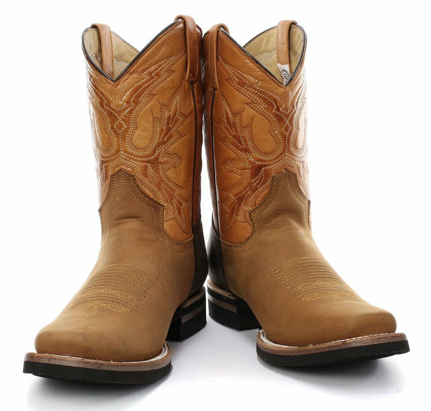 Mid-Calf Cowboy läderstövlar El Paso 2
