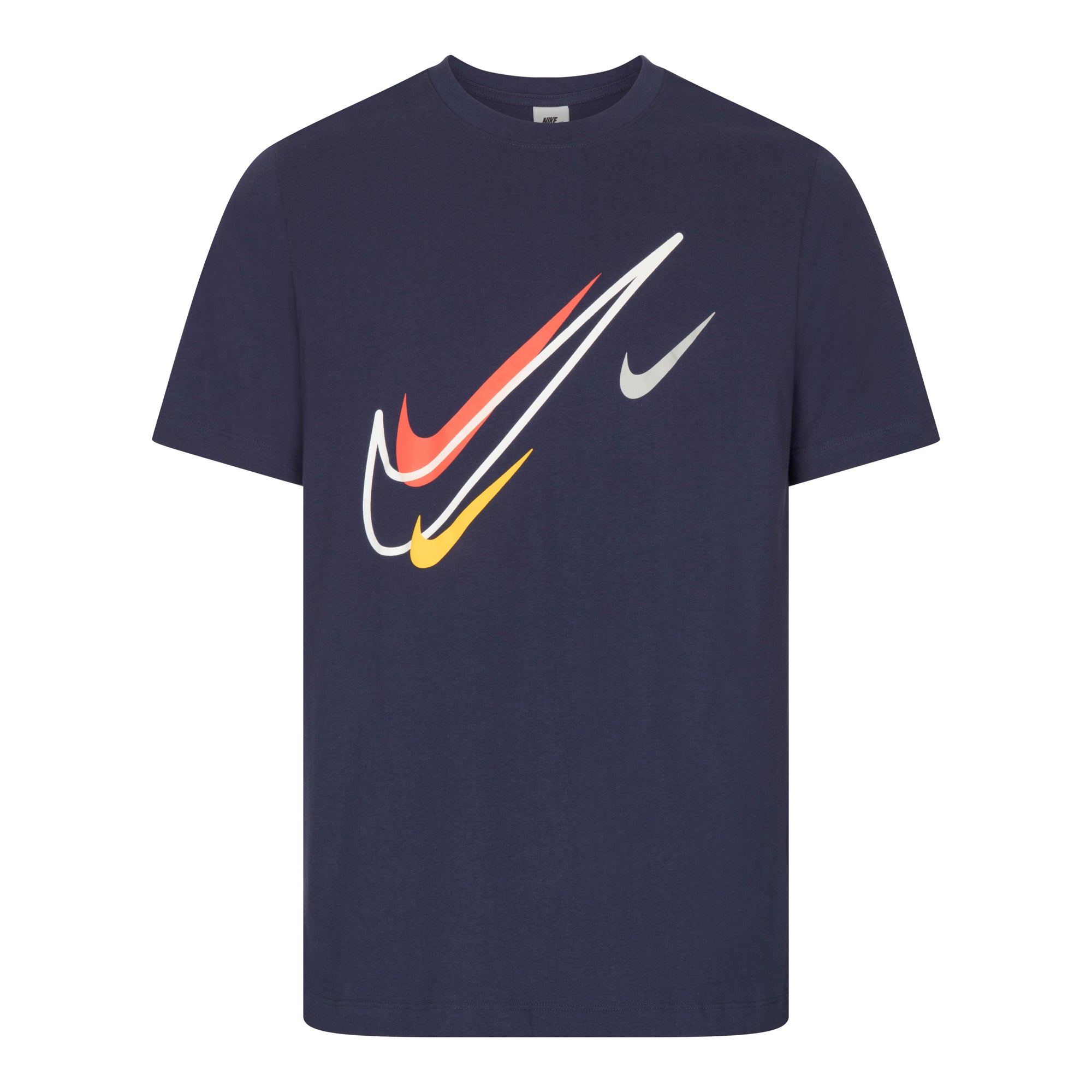 Thumbnail - Nike Multi Swoosh Herren T-Shirt Navy Blau