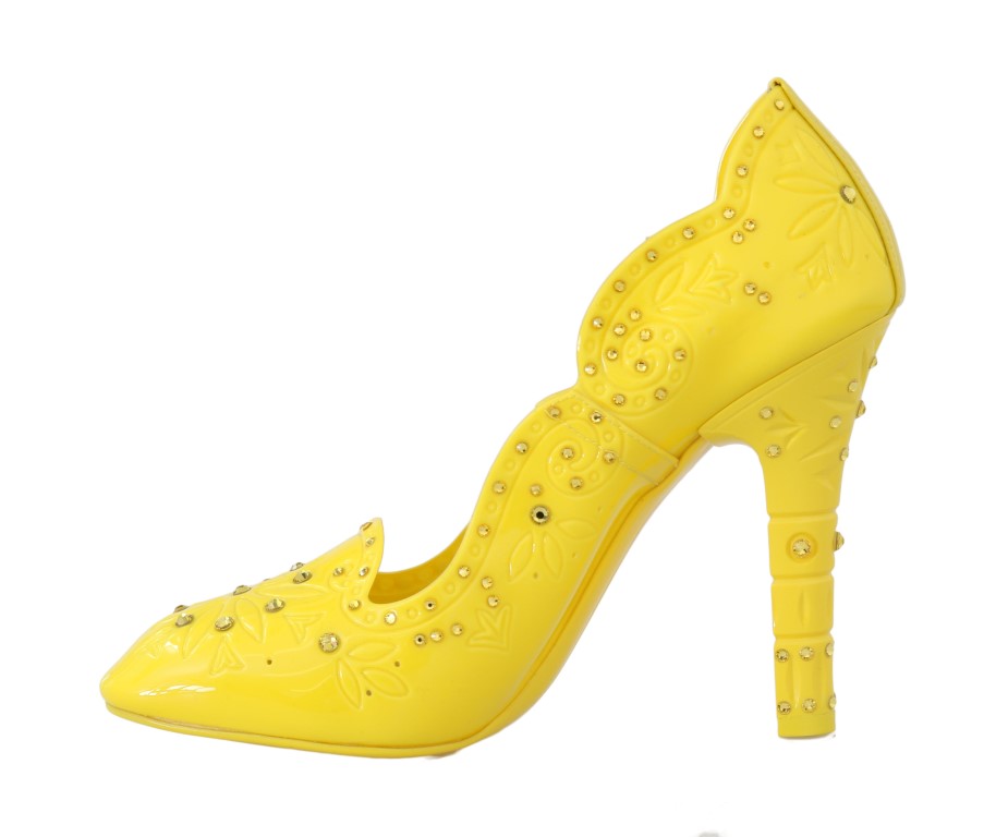 Dolce&Gabbana Gula CINDERELLA Kristallsandaler dam – bild 2