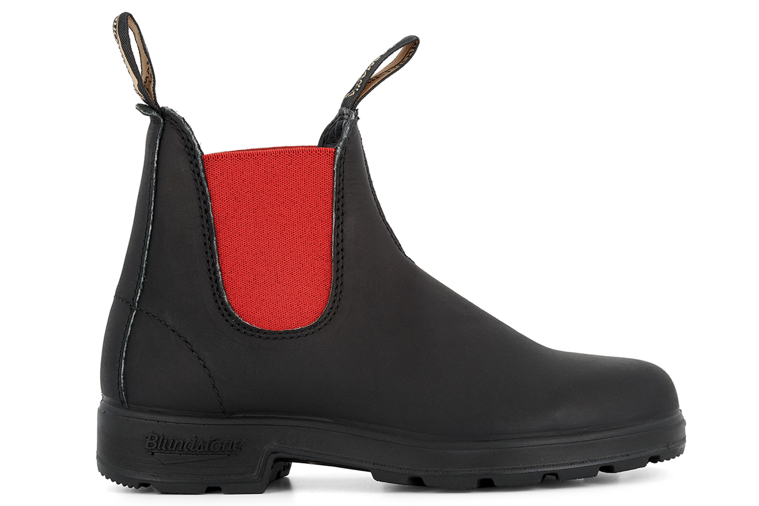 Thumbnail - Blundstone Originals 508 Schwarz / Rote Stiefel