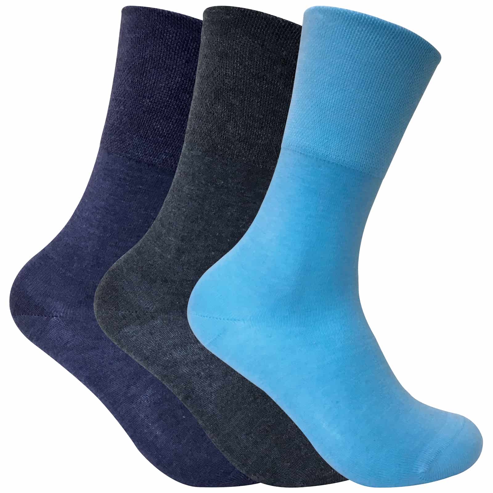 Thumbnail - 3 Pack Damen nicht elastische thermische diabetische Socken für schlechte Durchblutung