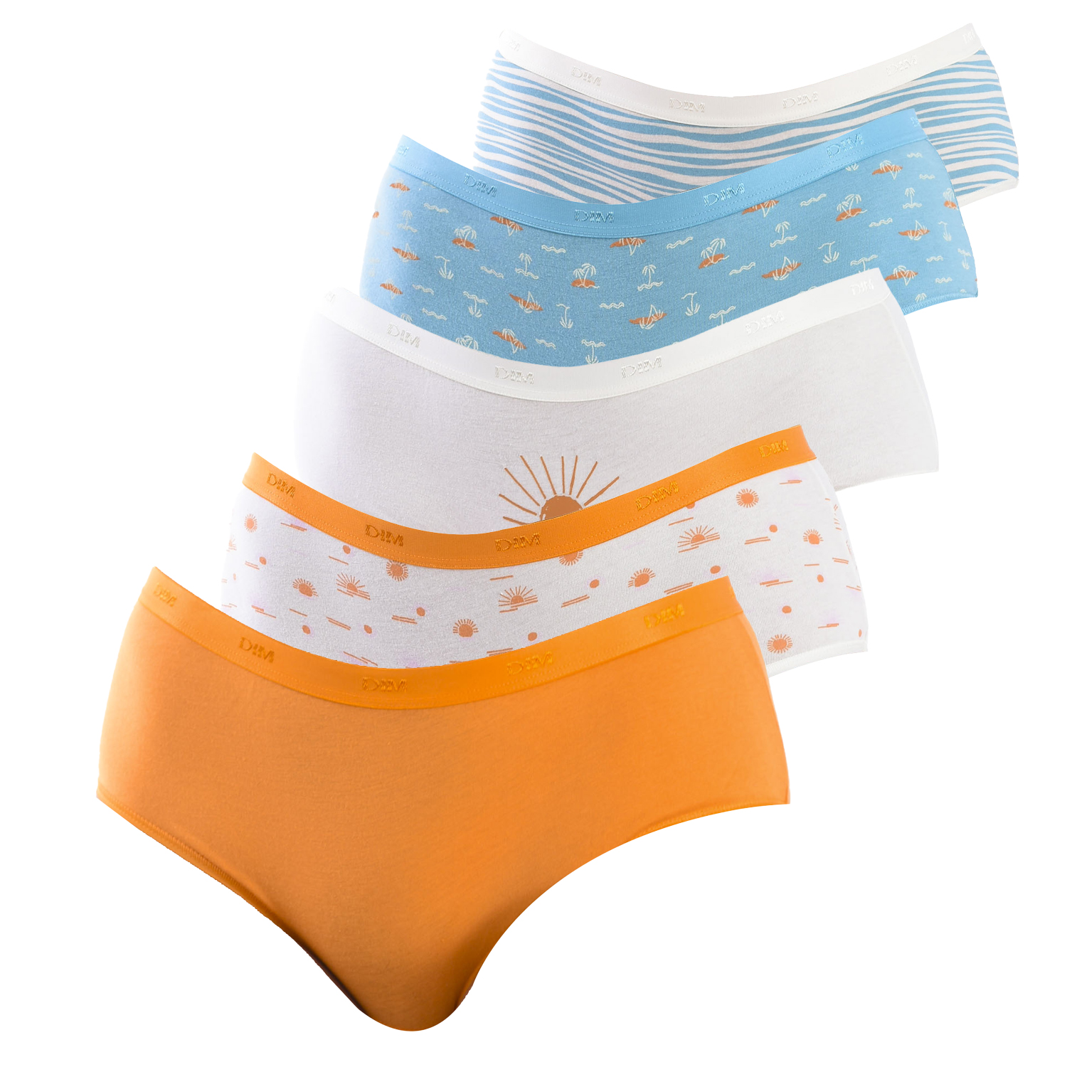 Thumbnail - Pack-5 Frauen Baumwolle Stretch Komfort Höschen D4C17