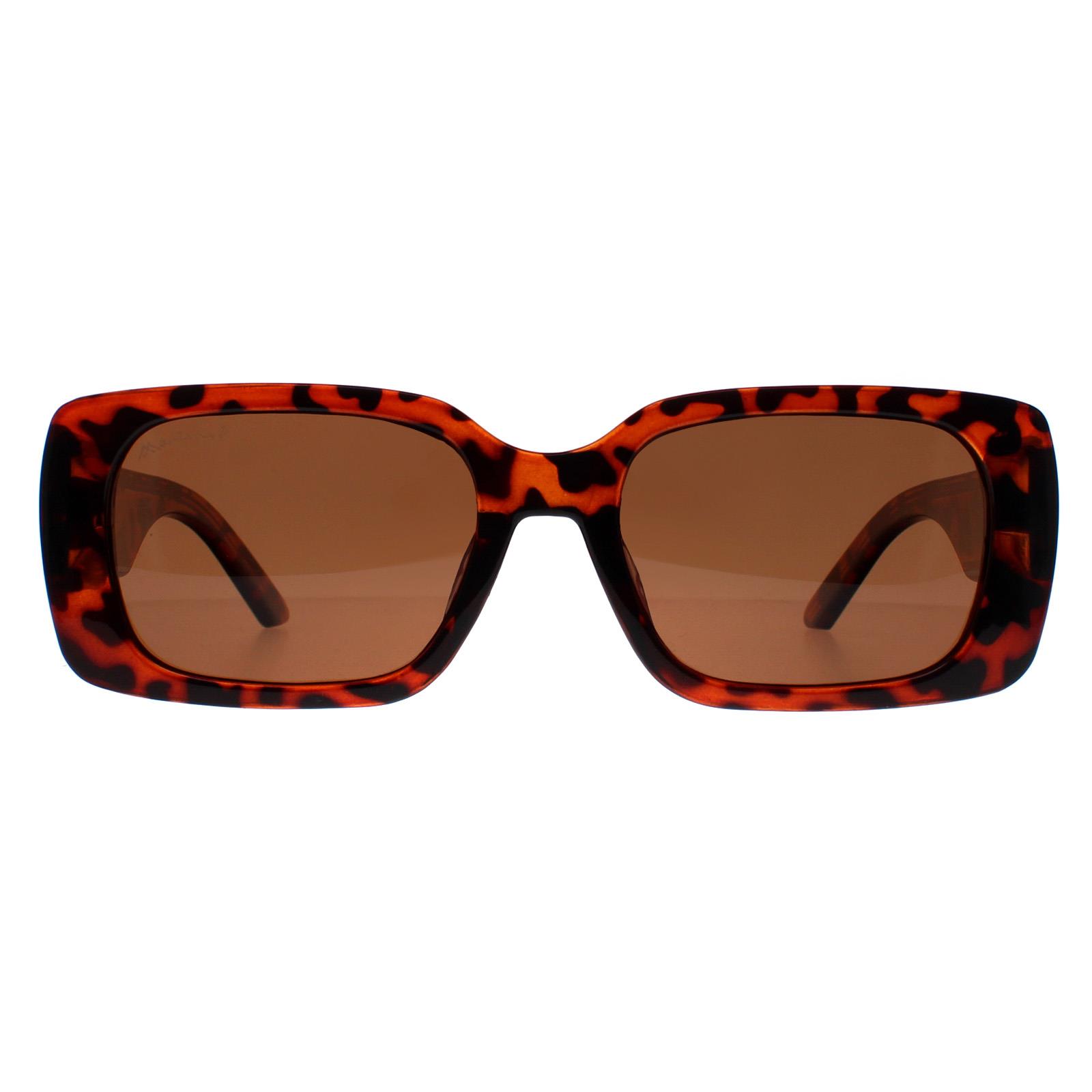 Thumbnail - Montana Rectangle Womens Glänzende Schildkröte Braun Polarisiert MP76