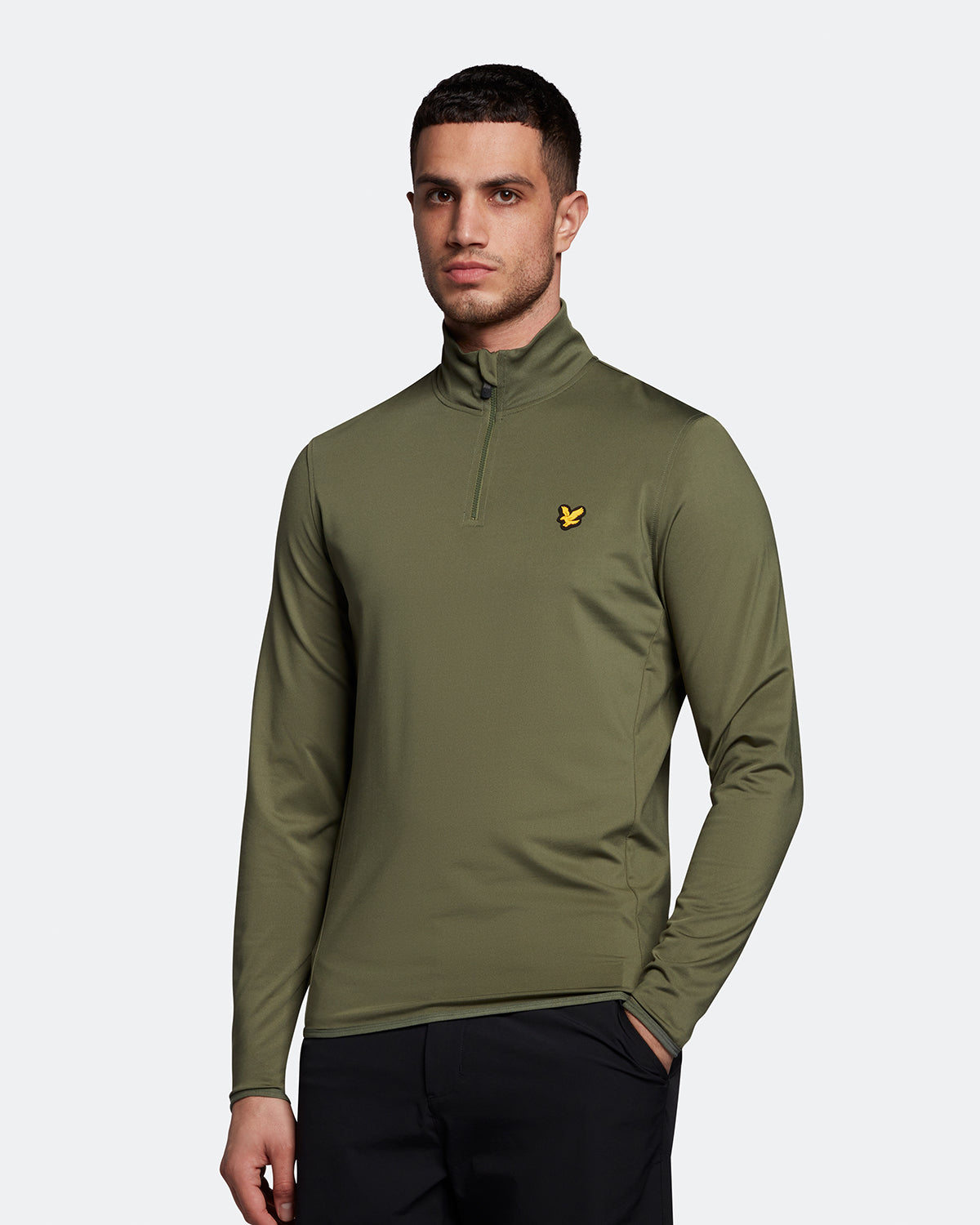 Thumbnail - Lyle & Scott Golf Technische 1/4 Zip Midlayer in Grün
