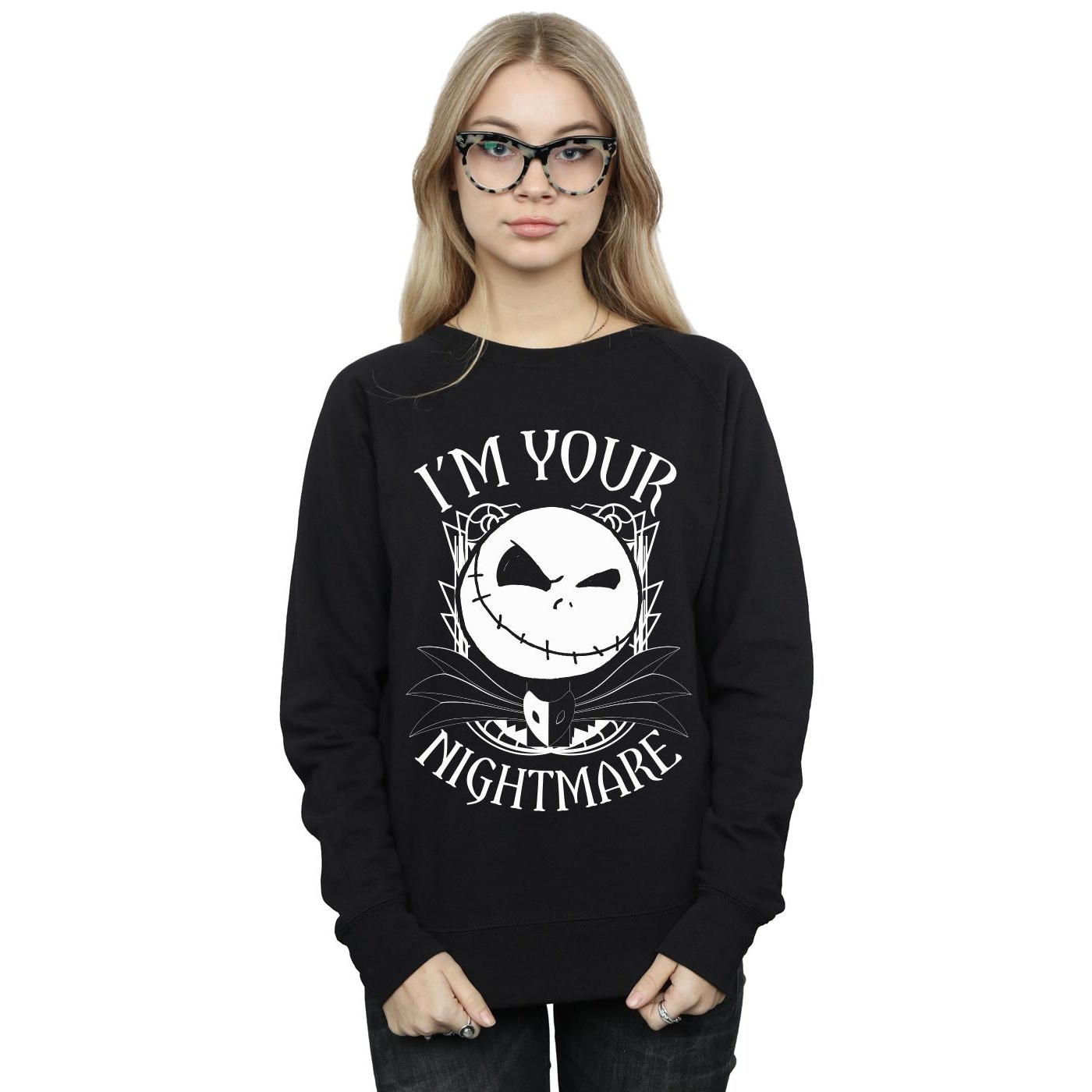 Disney Womens/Ladies Nightmare Before Christmas Nightmare Sweatshirt (Black) dam – bild 2