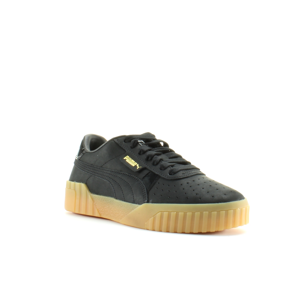 Puma Cali Svart Nubuck Läder Dam Lace Up Träningsskor 369161 03 – bild 2