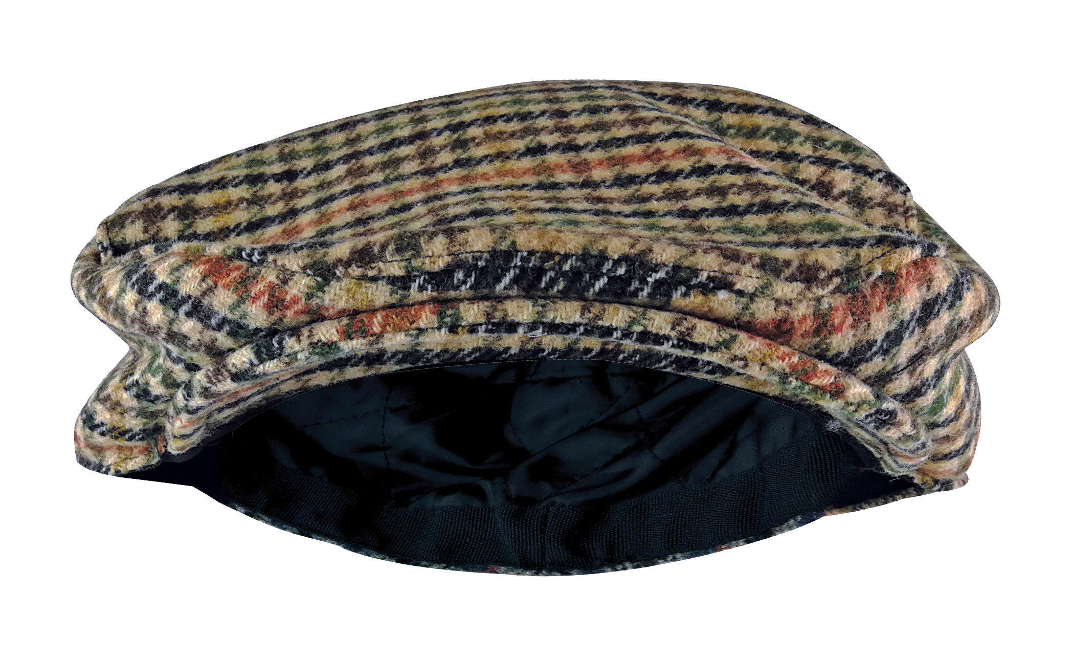 Sock Snob Traditionell rutig tweedkeps för herrar Newsboy Style GL228 Beige / Röd – bild 2