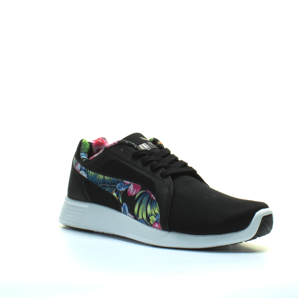 Puma ST Trainer Evo Grafic Black Floral Lace Up Herr Löparskor Träningsskor 362212 01 – bild 2