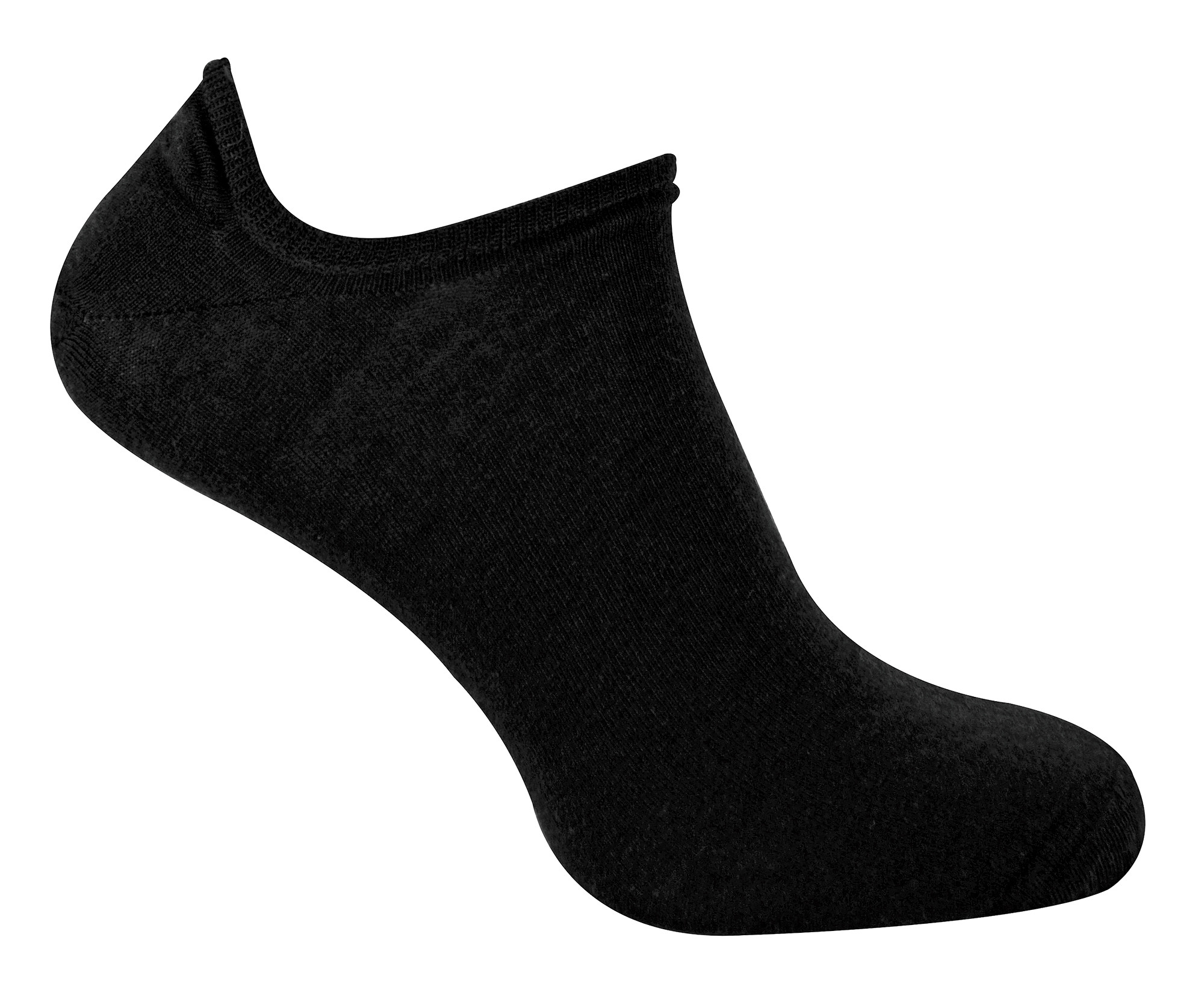 Thumbnail - Herren Merinowolle Low Cut Socken | Steven | No Show Warme Füßlinge Socken - Schwarz
