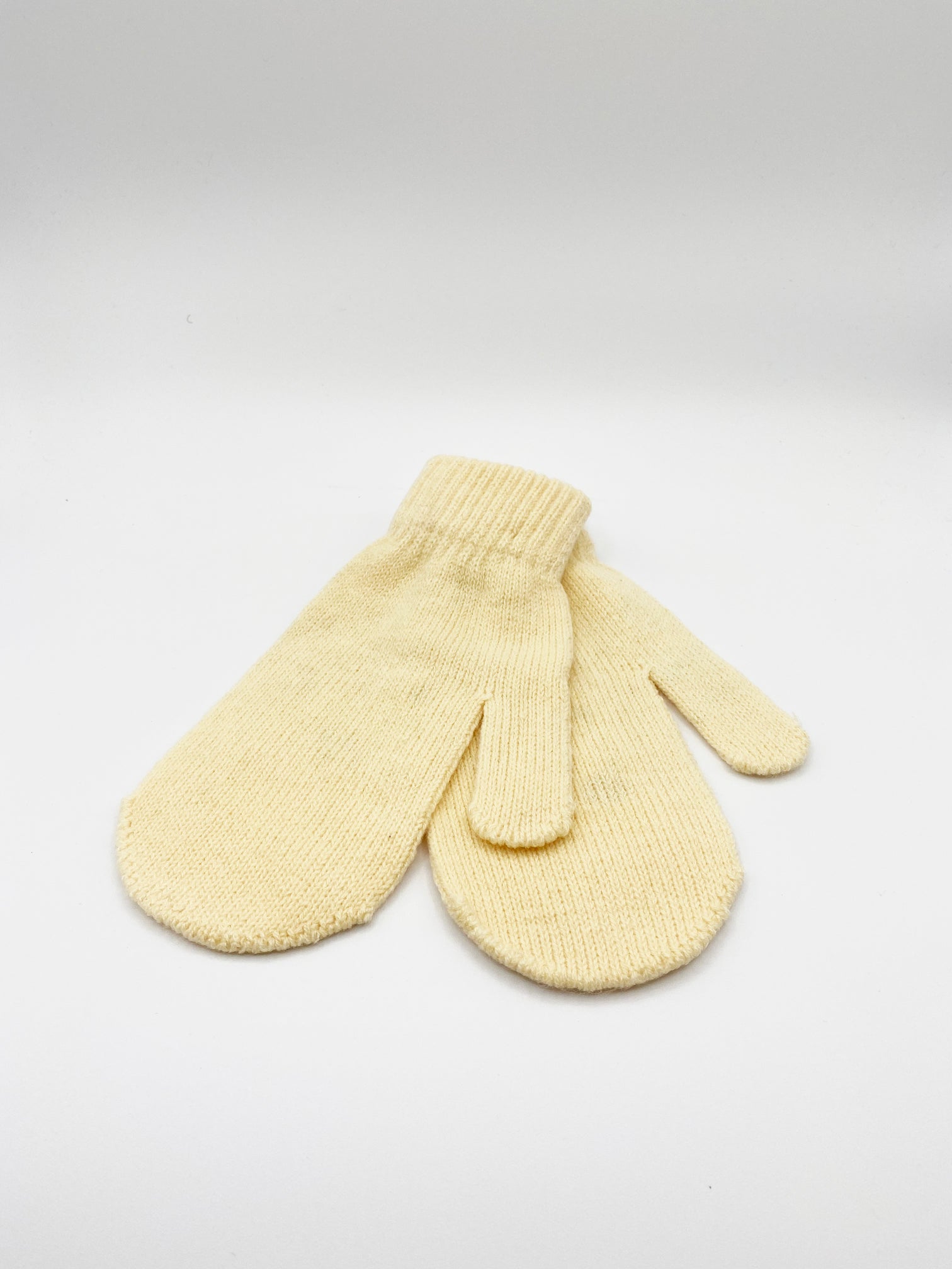 SVNX Womens Noelle Knitted Mittens - Beige - One Size