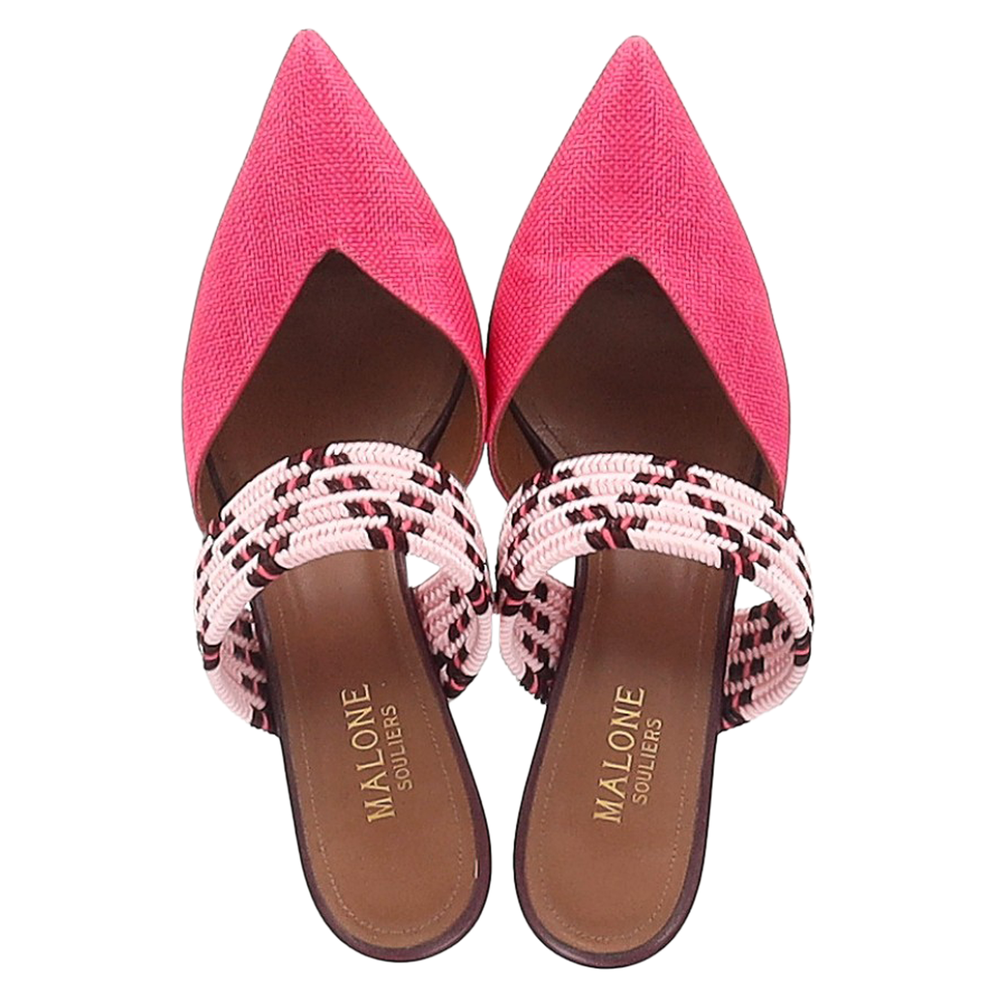 Malone Souliers Pre-owned Malone Souliers Vävt Maisie Sandaler i Rosa Raffia dam – bild 2
