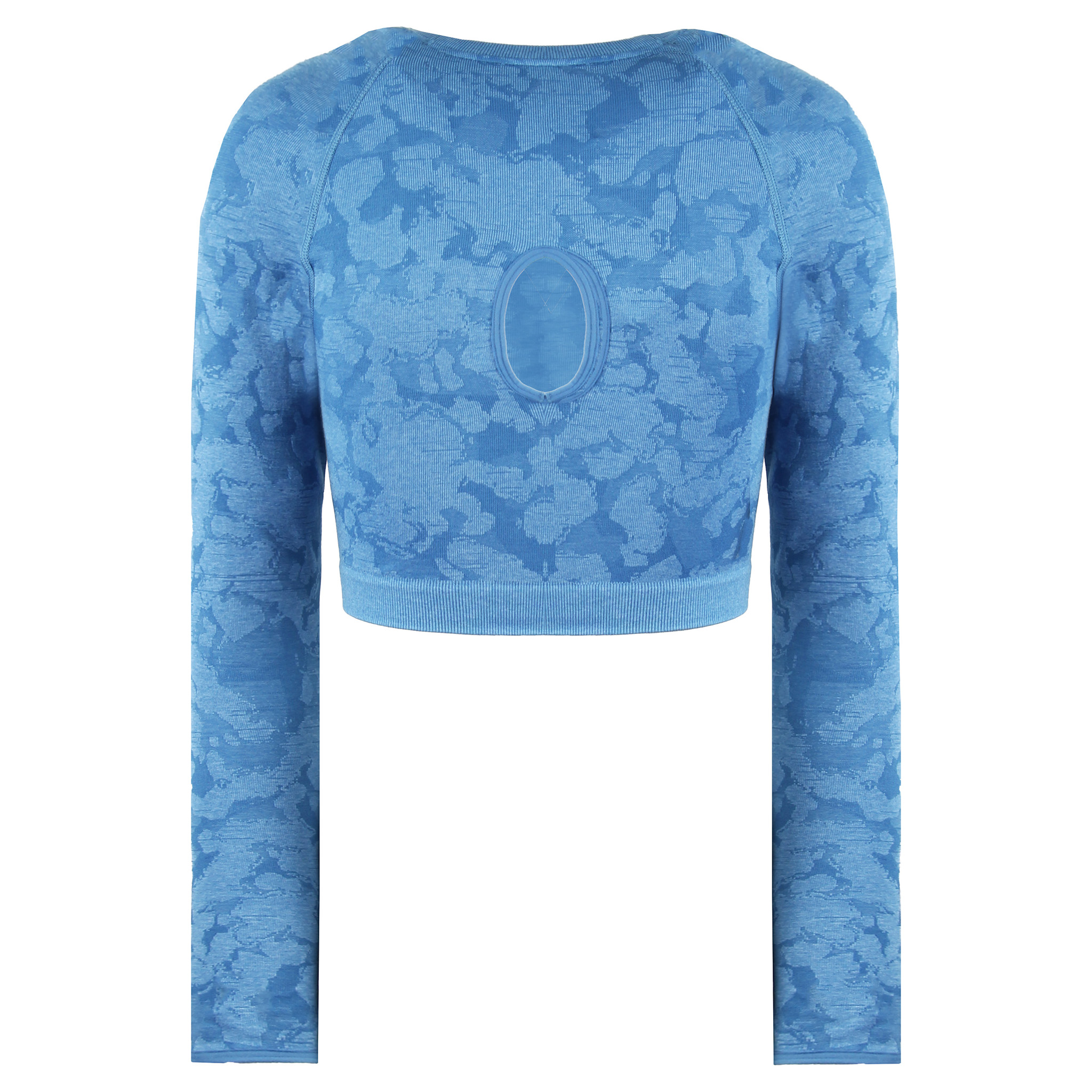 Adapt dam Camo Blue Crop Top 2