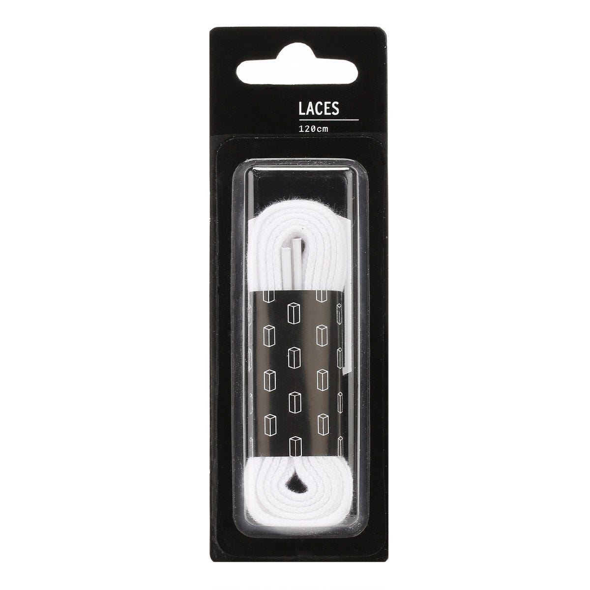 Thumbnail - TOWER London Flache Schnürsenkel weiß