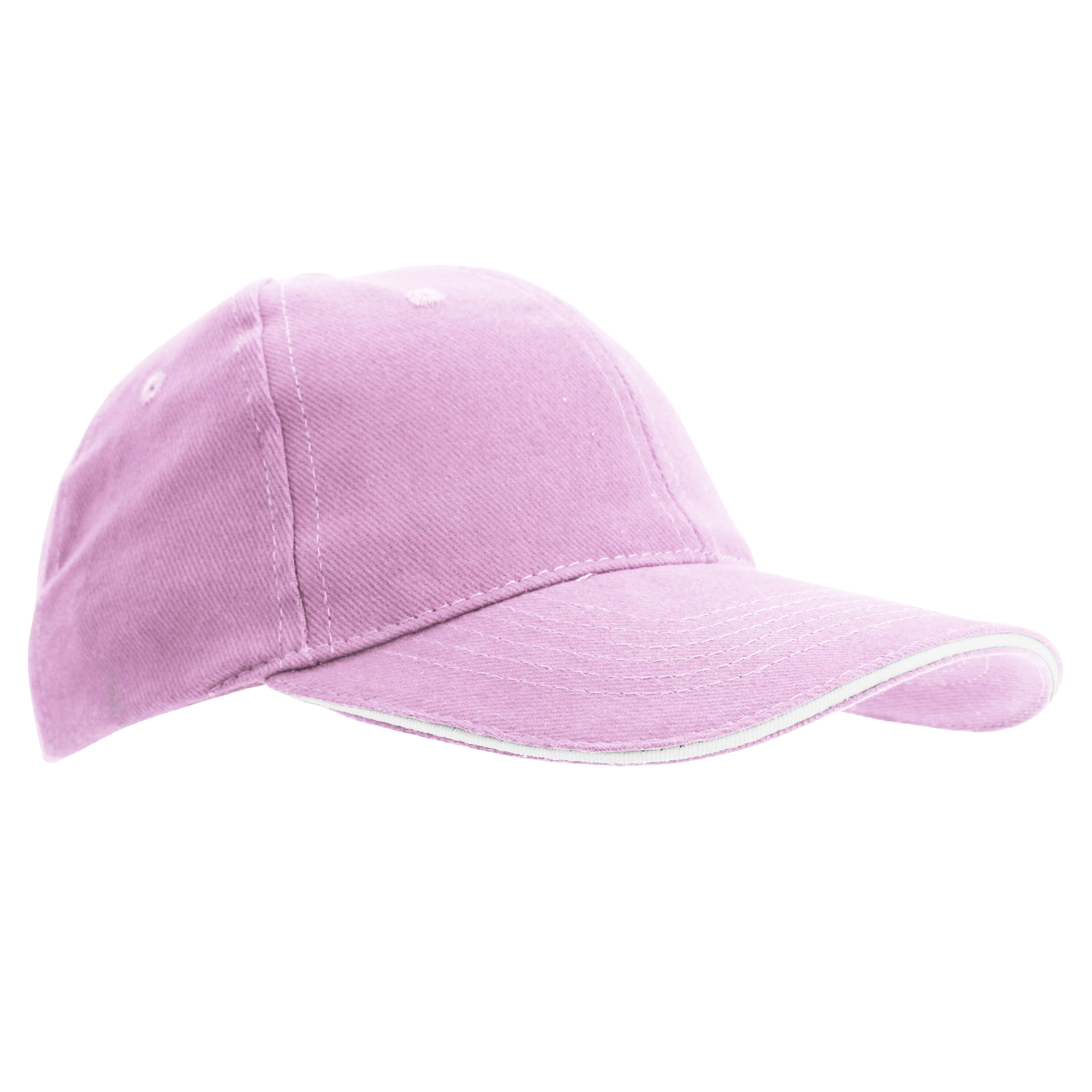 SOLS Unisex Buffalo Baseballkappe (Rosa/Weiß)