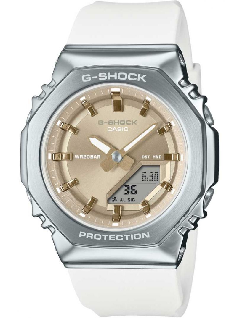 Thumbnail - Casio G-shock Weiß Damen Armbanduhr GM-S2110-7A9ER