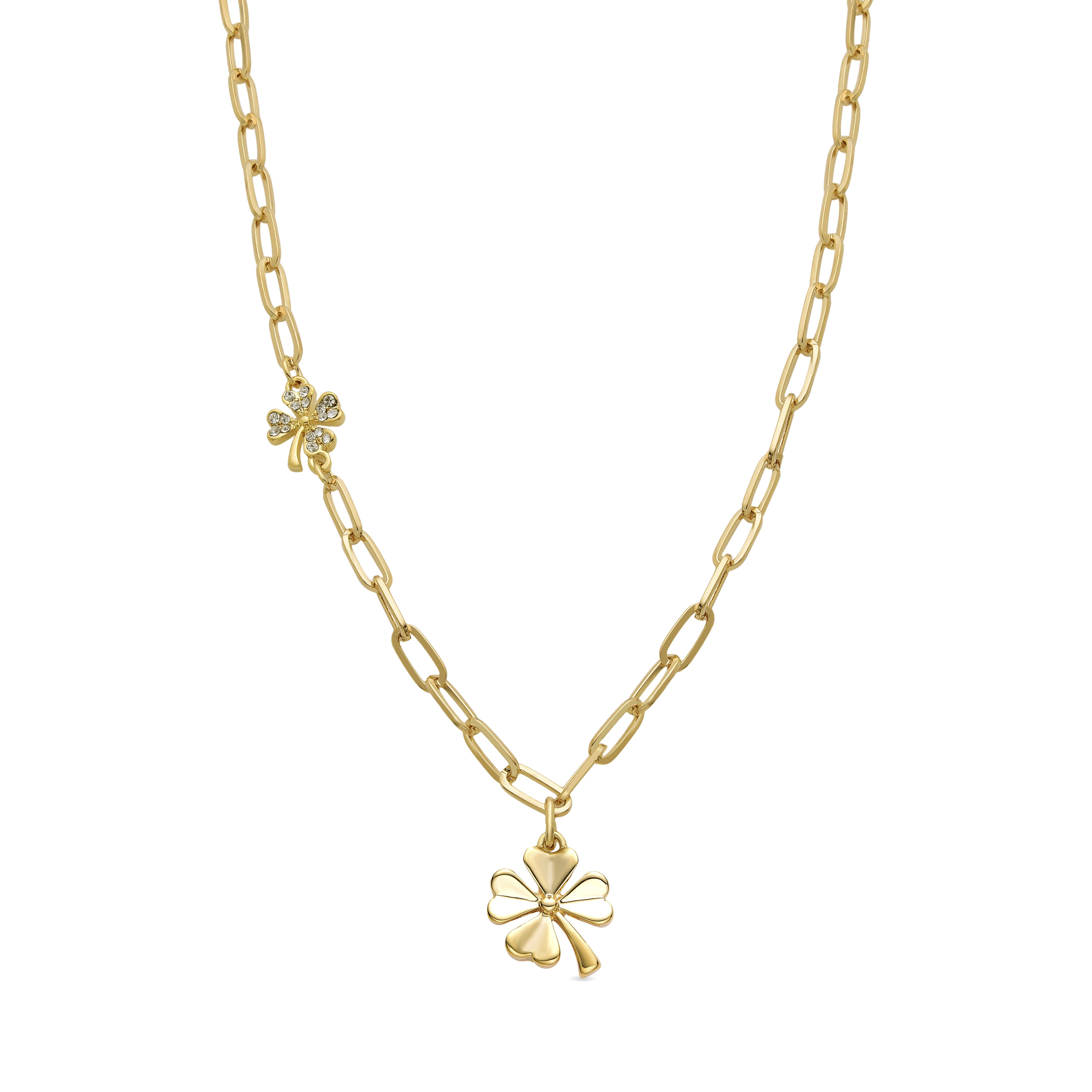 Thumbnail - Luxenter Halskette aus 18K Gelbgold mit Brillant Zirkonia - Blume