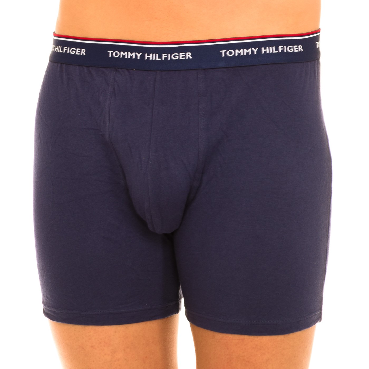 TOMMY HILFIGER Pack-3 Boxershorts i andningsbart tyg med anatomisk front UM0UM00010 man herr – bild 2