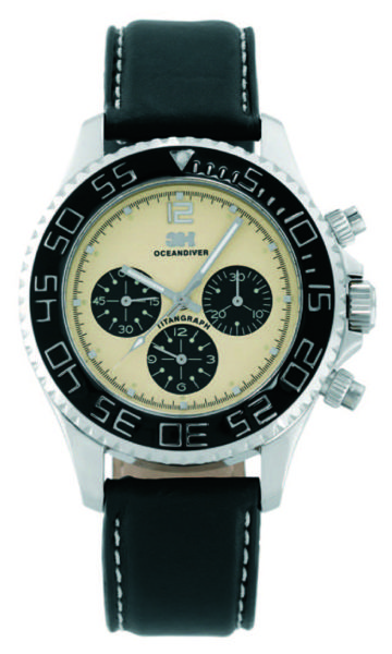 3H : Womens Tintangraph Beige Watch – Black – One Size